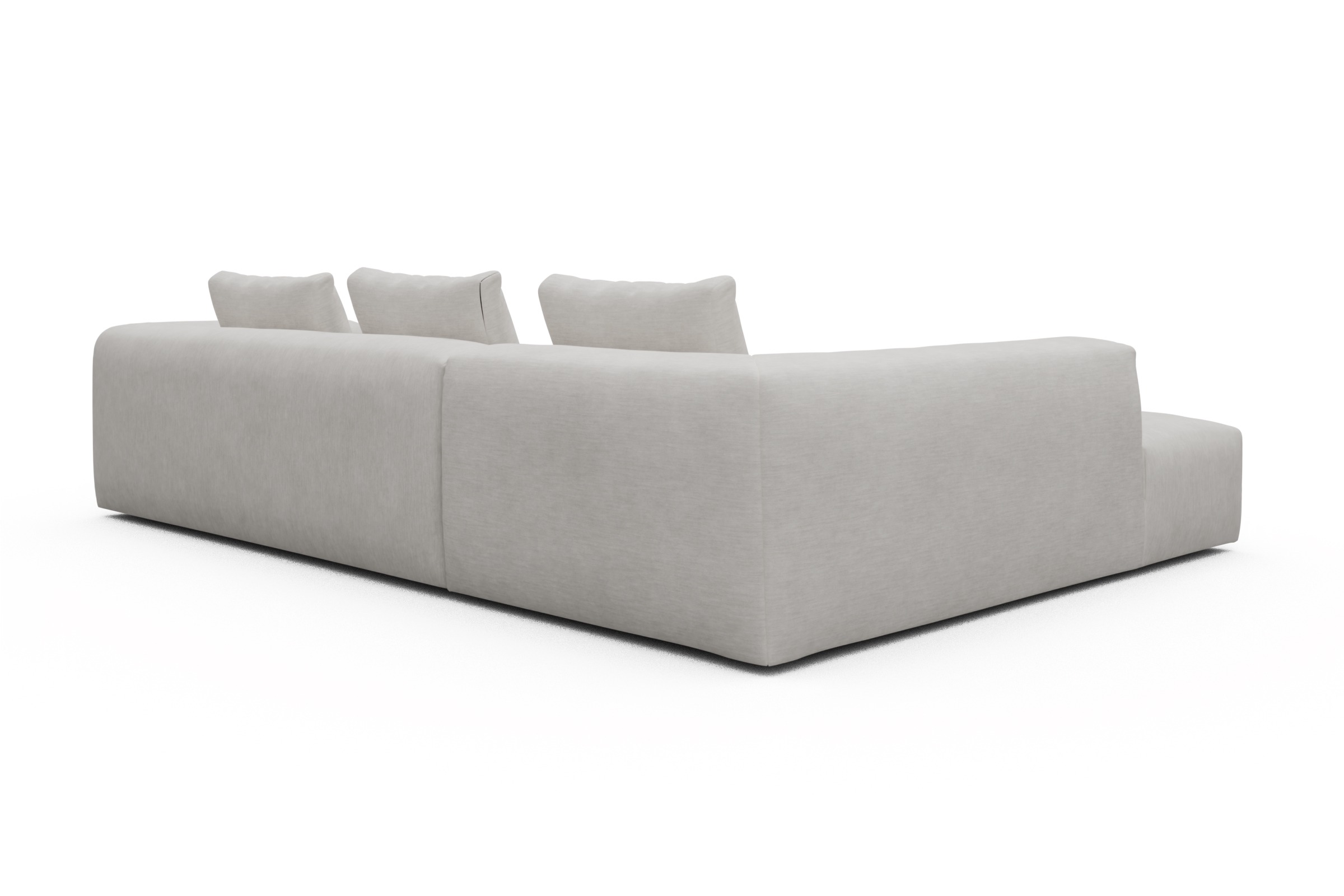 Ecksofa Fred Relax-Ecke links mit 2,5-Sitzer Vivus-Dusty-Off-White