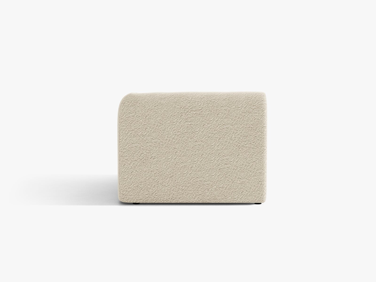 Micadoni Eckmodul Miley 1-Sitzer Rechts Boucle Baloo Beige