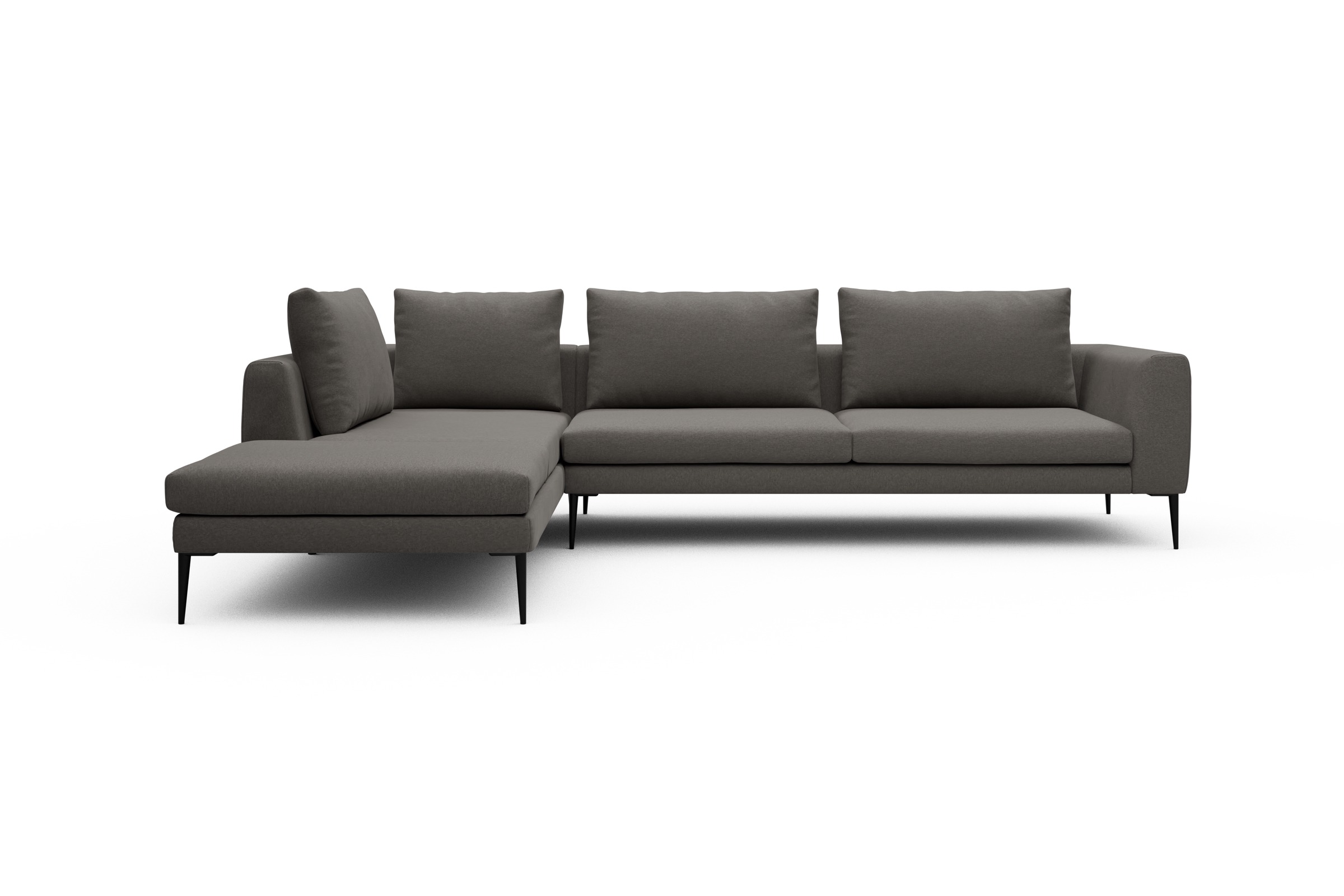 Skandi Home Ecksofa Paul Relax-Ecke rechts mit 3-Sitzer Satya-Taupe moebelfaktor
