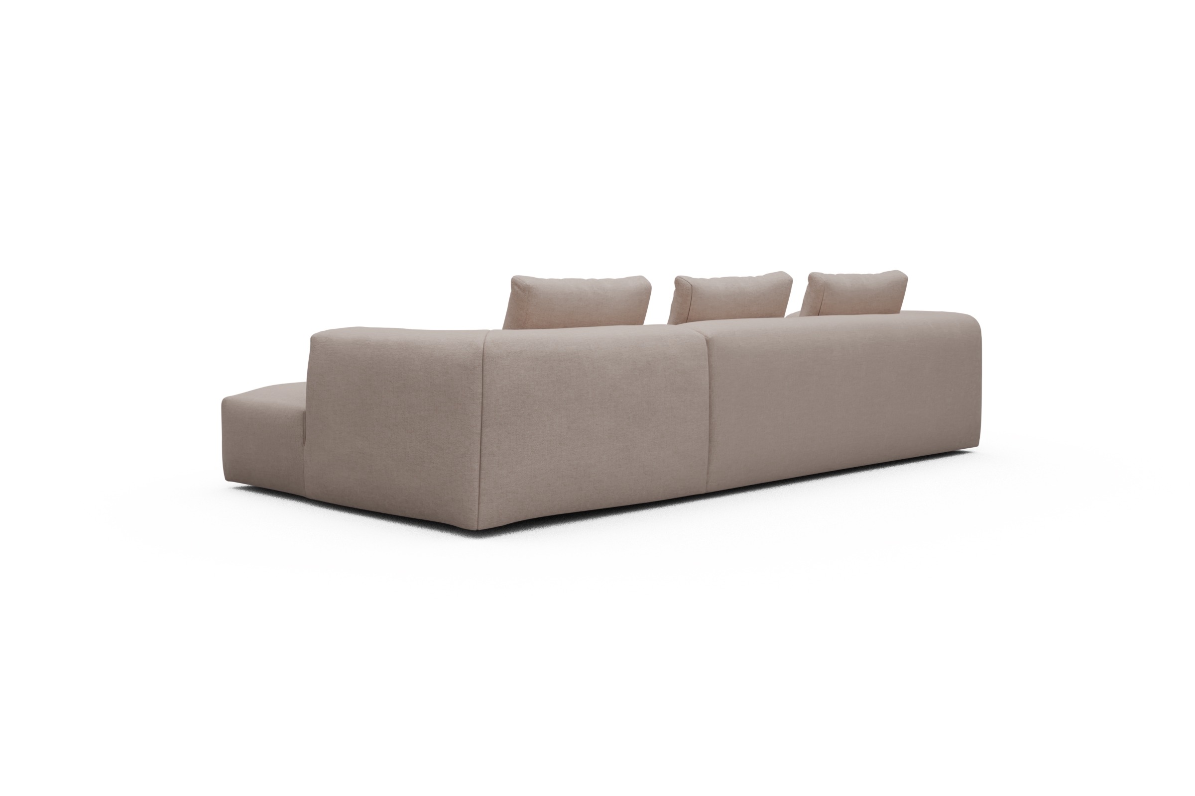 Ecksofa Fred Chaiselongue rechts mit 2,5-Sitzer Weda-Sand