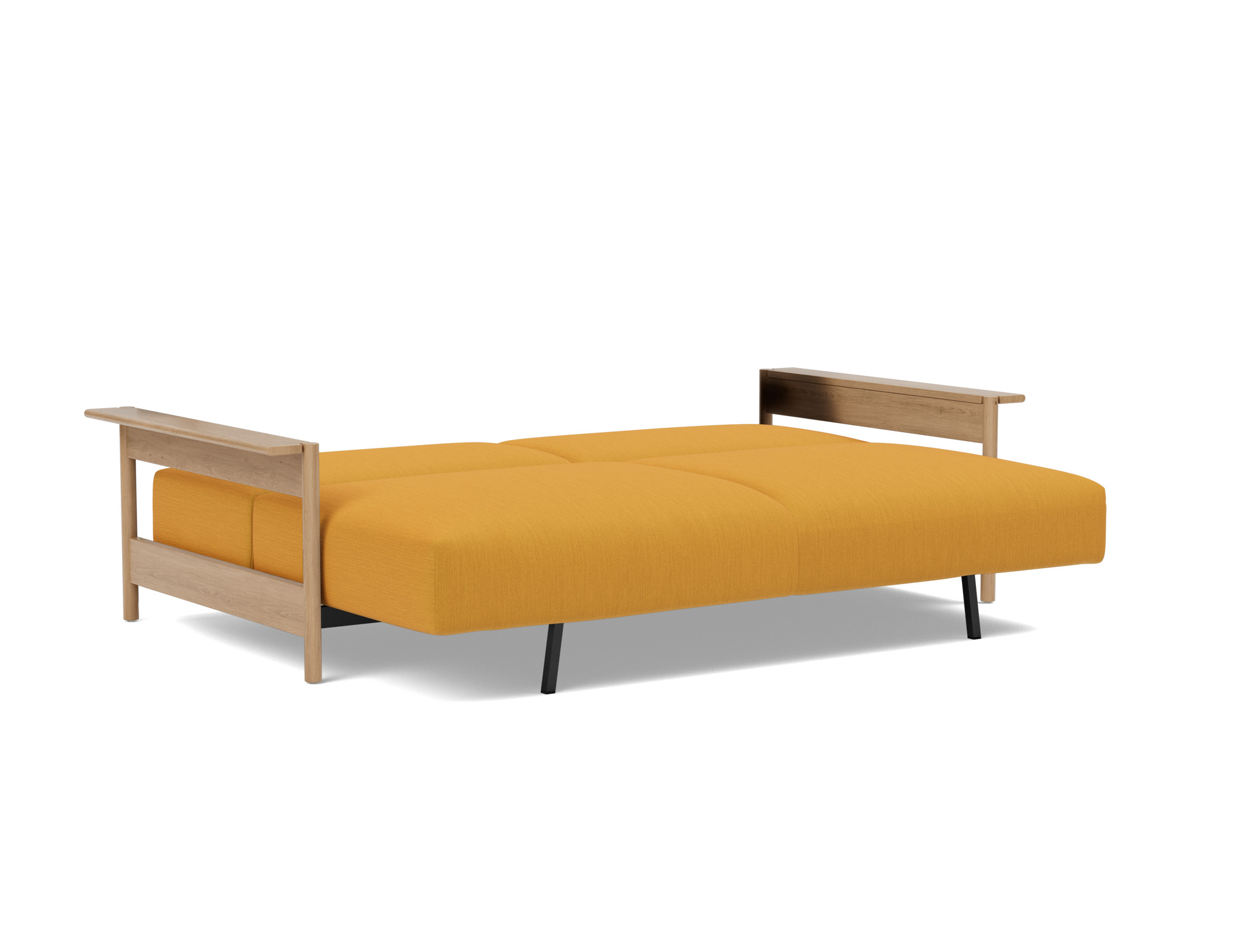 Schlafsofa Malloy Wood Flachgewebe Elegance 507-Burned-Curry