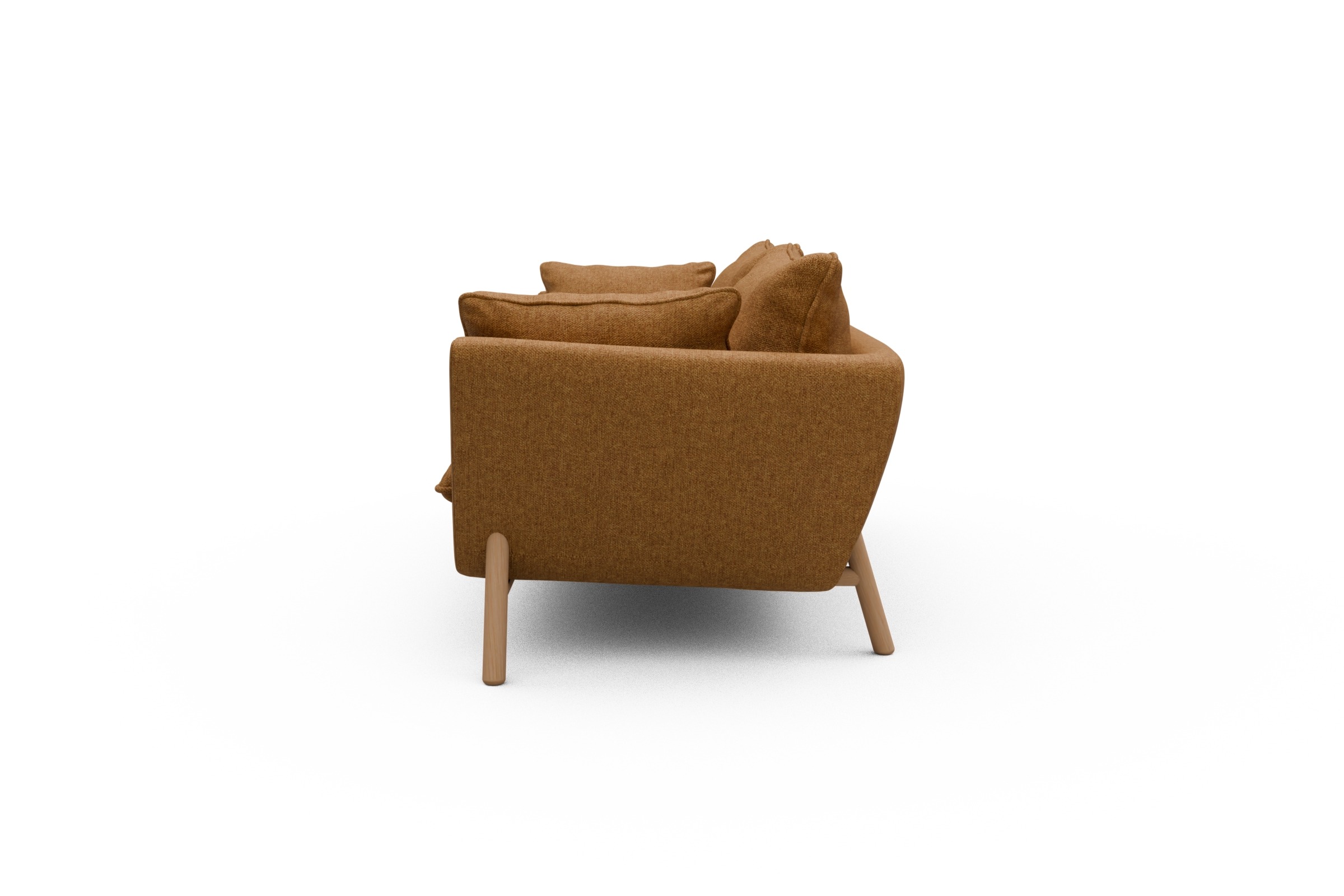 Sofa Emil PREMIUM 3-Sitzer Beinfarbe Eiche Natur Sama-Curcama
