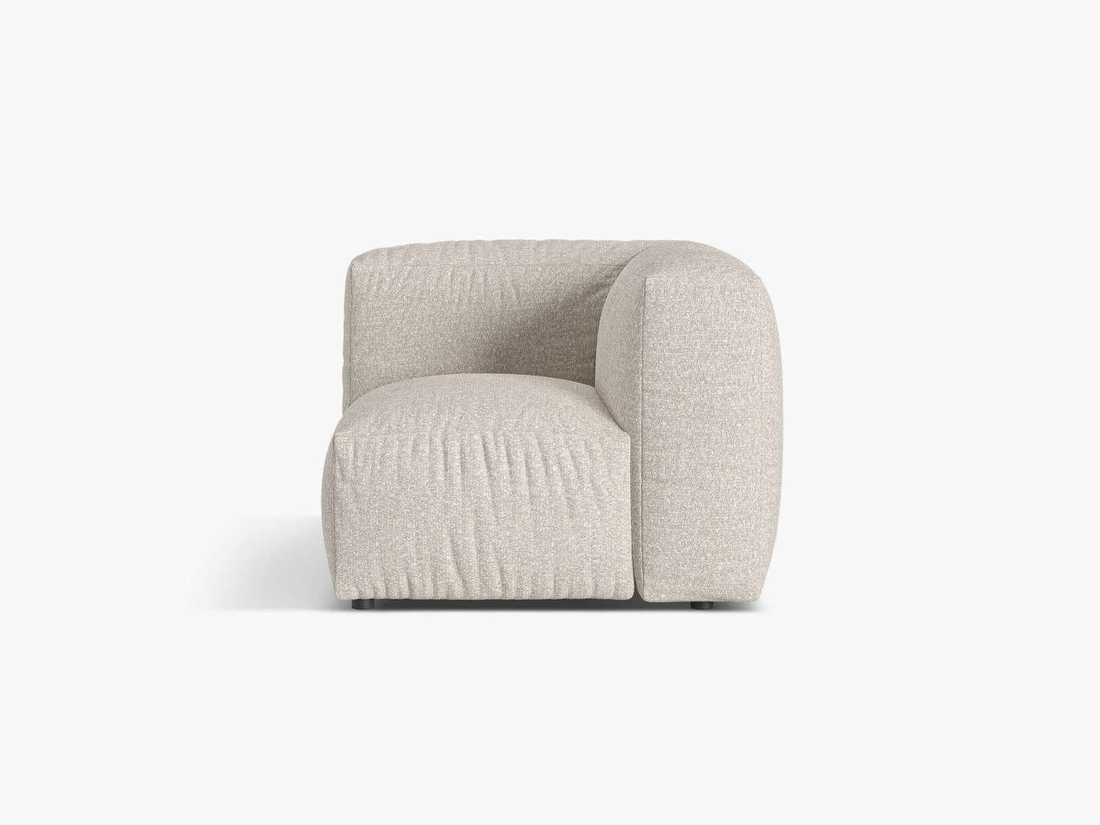 Micadoni Eckmodul Martina 1-Sitzer Klein Boucle Monet Beige