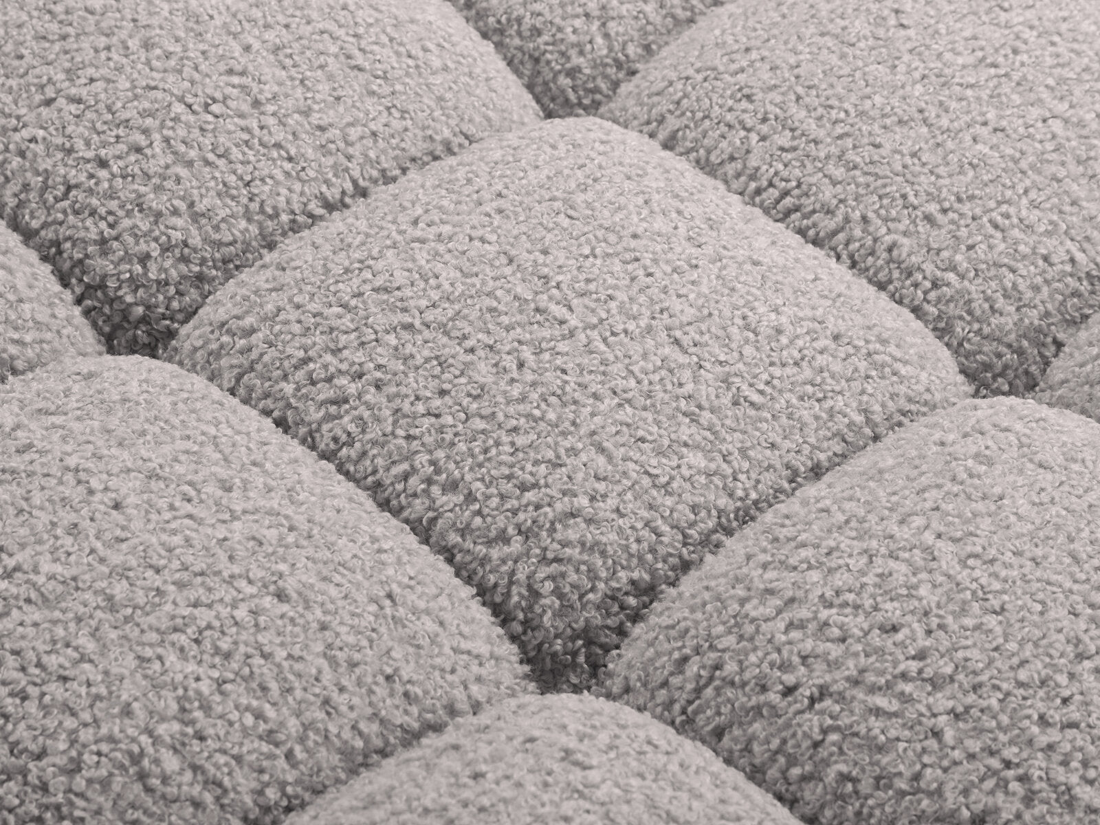 Micadoni symmetrisches Eckmodul Bellis Boucle Rolf Hellgrau