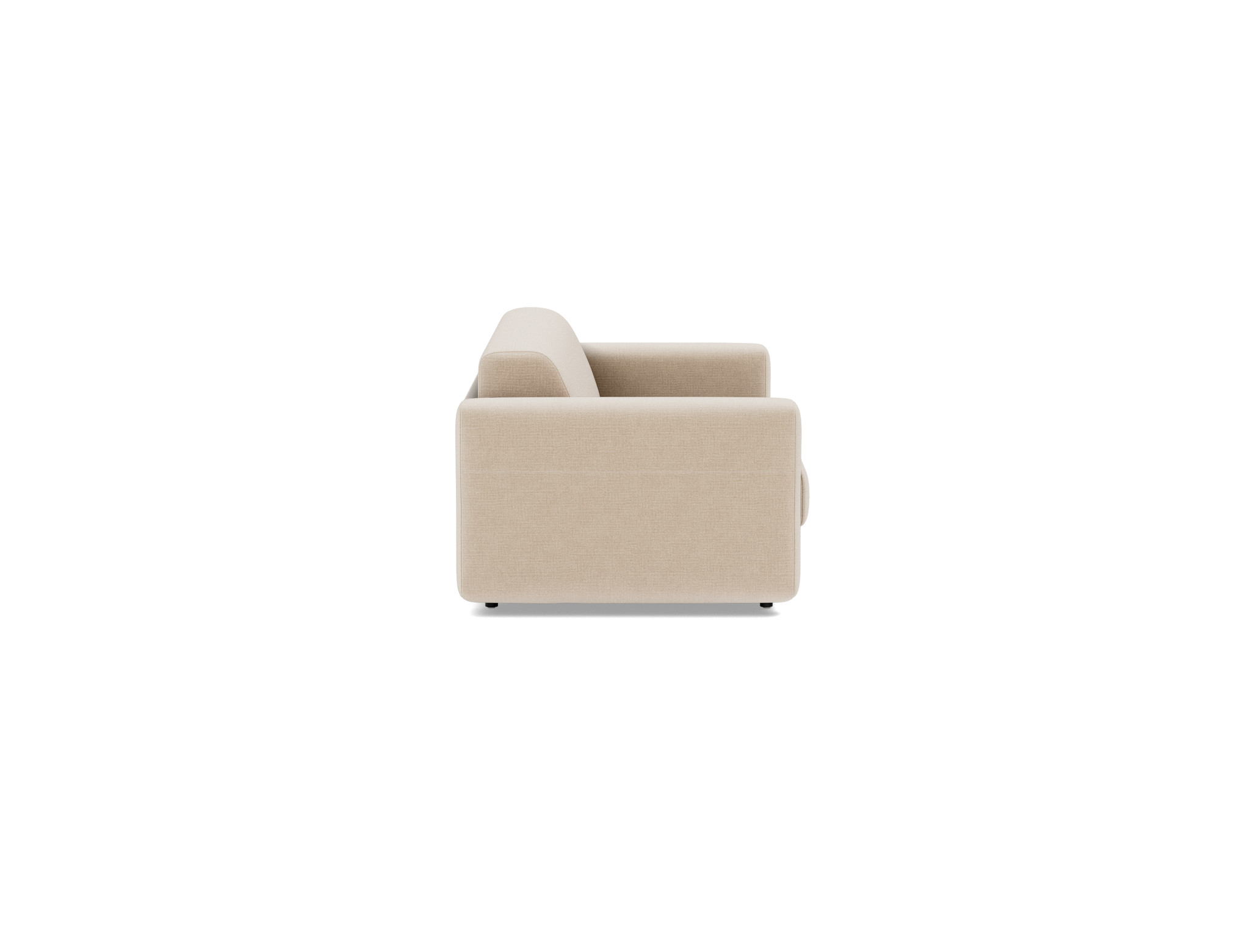 Schlafsofa Killian mit Taschenfederkernmatratze 140 Chenille Esina 410-Almond-Beige