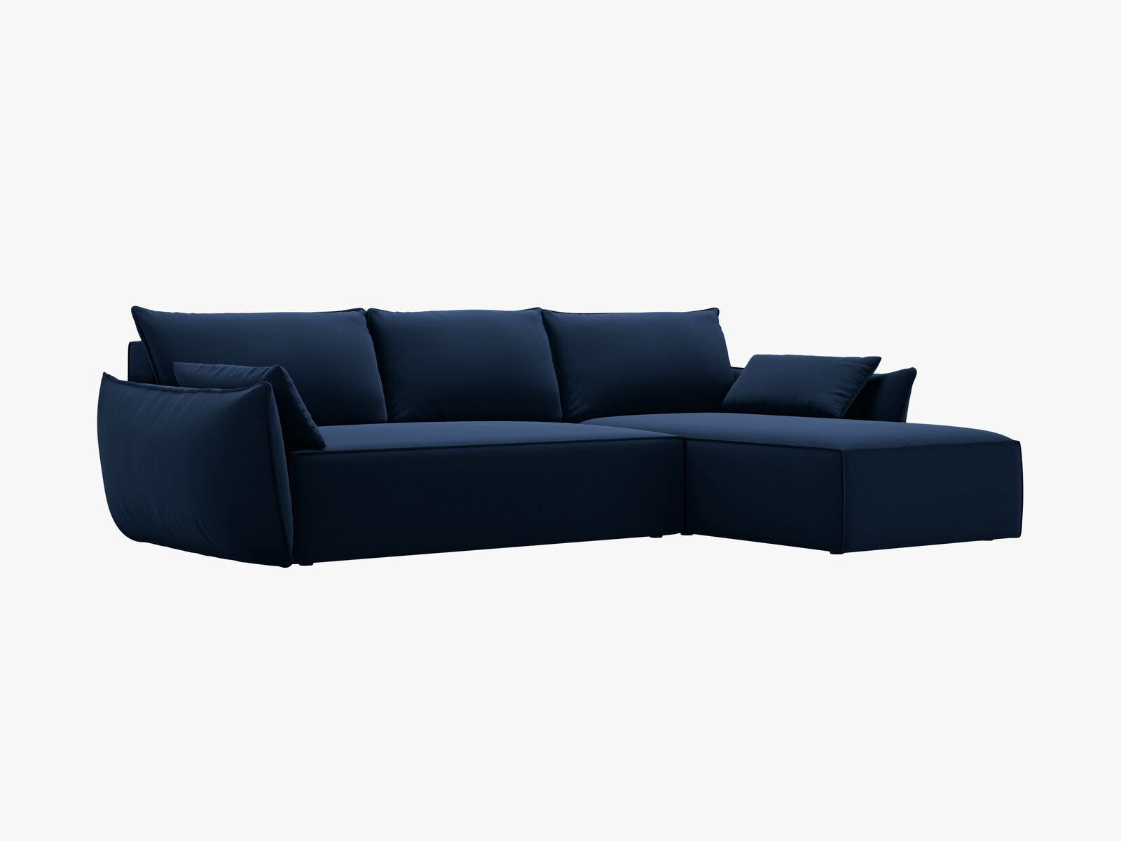 Micadoni Kaelle Ecksofa 4-Sitzer mit Schlaffunktion Links Samt Bluvel Königsblau