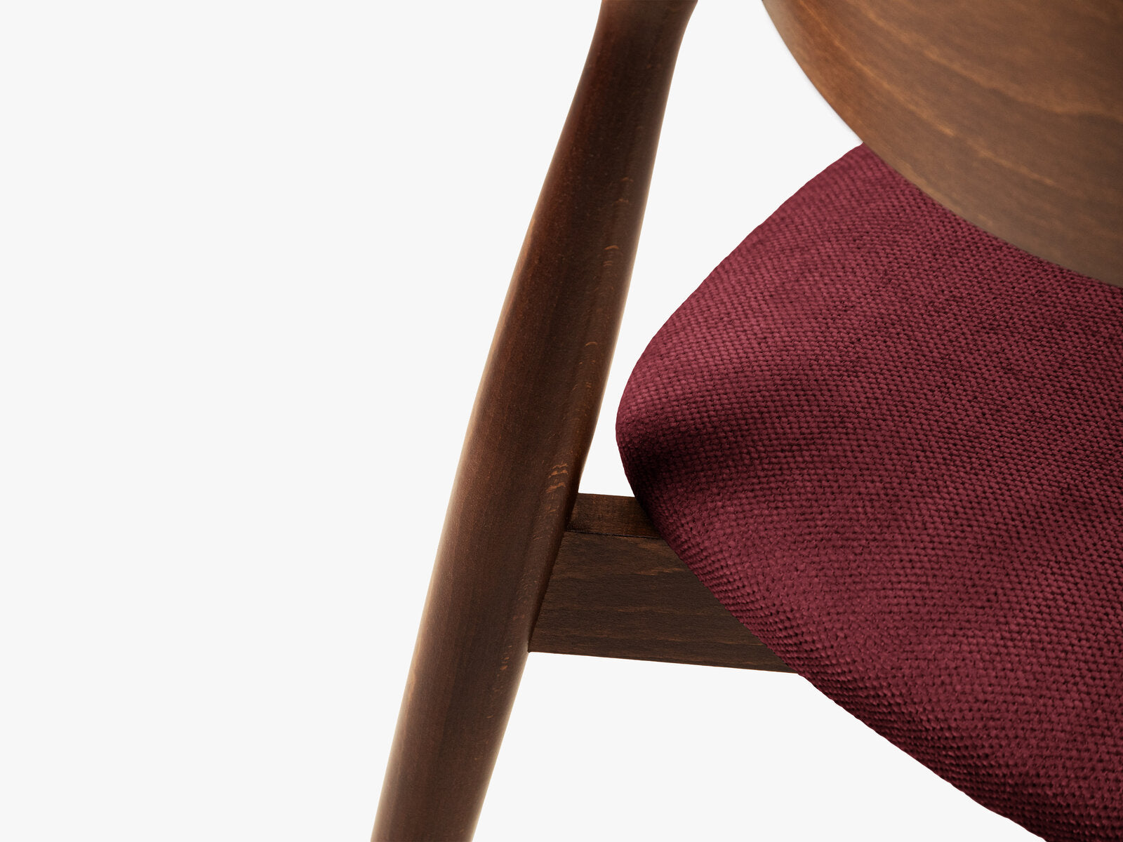 Micadoni Stuhl Leon Chenille Rebel Bordeaux Nussbaum