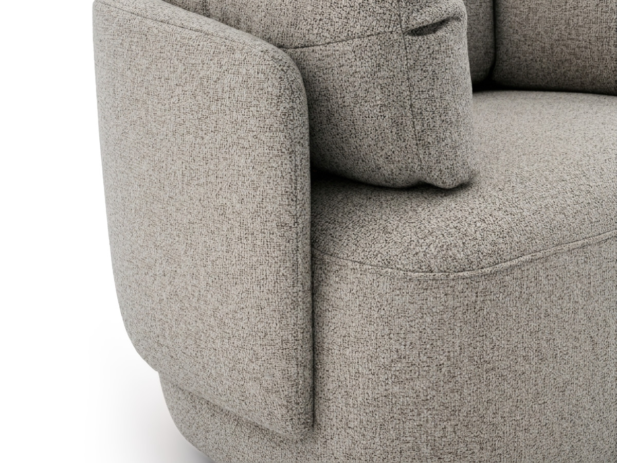 Bobochic Mario Sessel Melange-Stoff Taupe