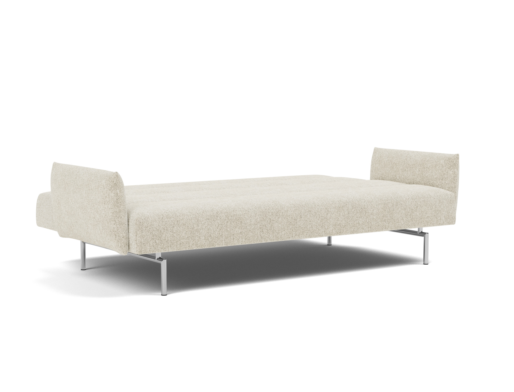 Schlafsofa Jillis mit Armlehnen Strukturierter Stoff Taura 357-Off-White