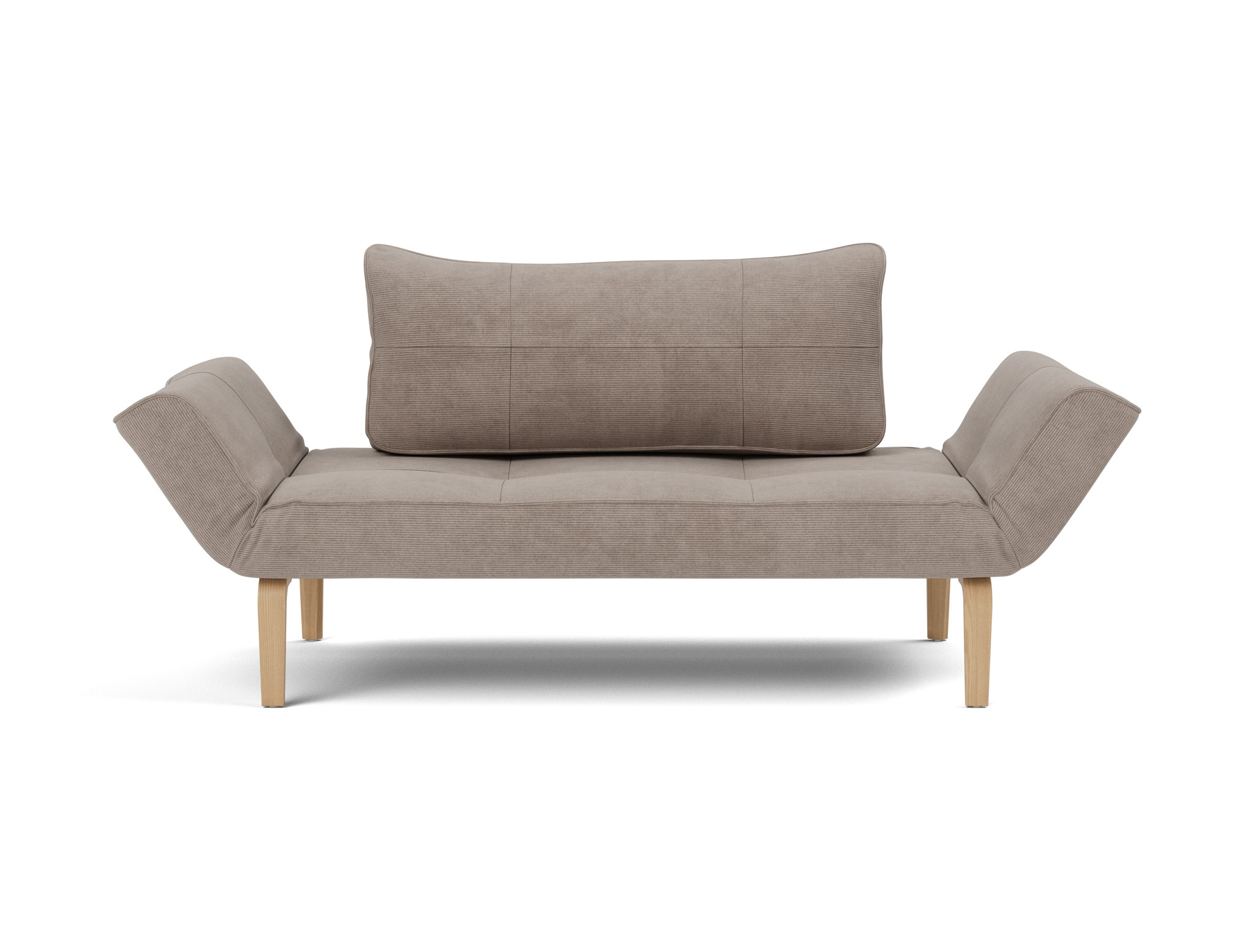 Tagesbett Zeal Kord Cordufine 318-Beige Beine Bow Eiche