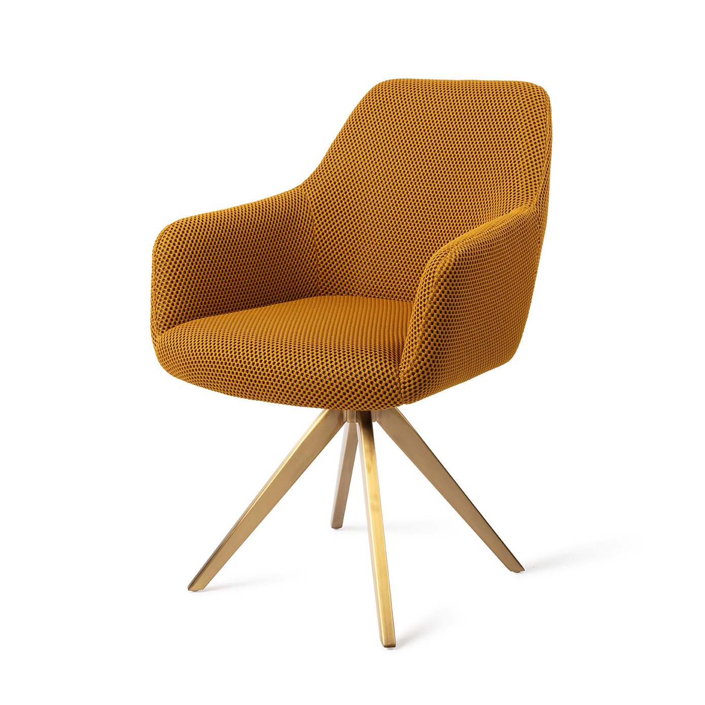 Jesper Home Esszimmerstuhl Hiroo Groovy-Garam Turn Gold