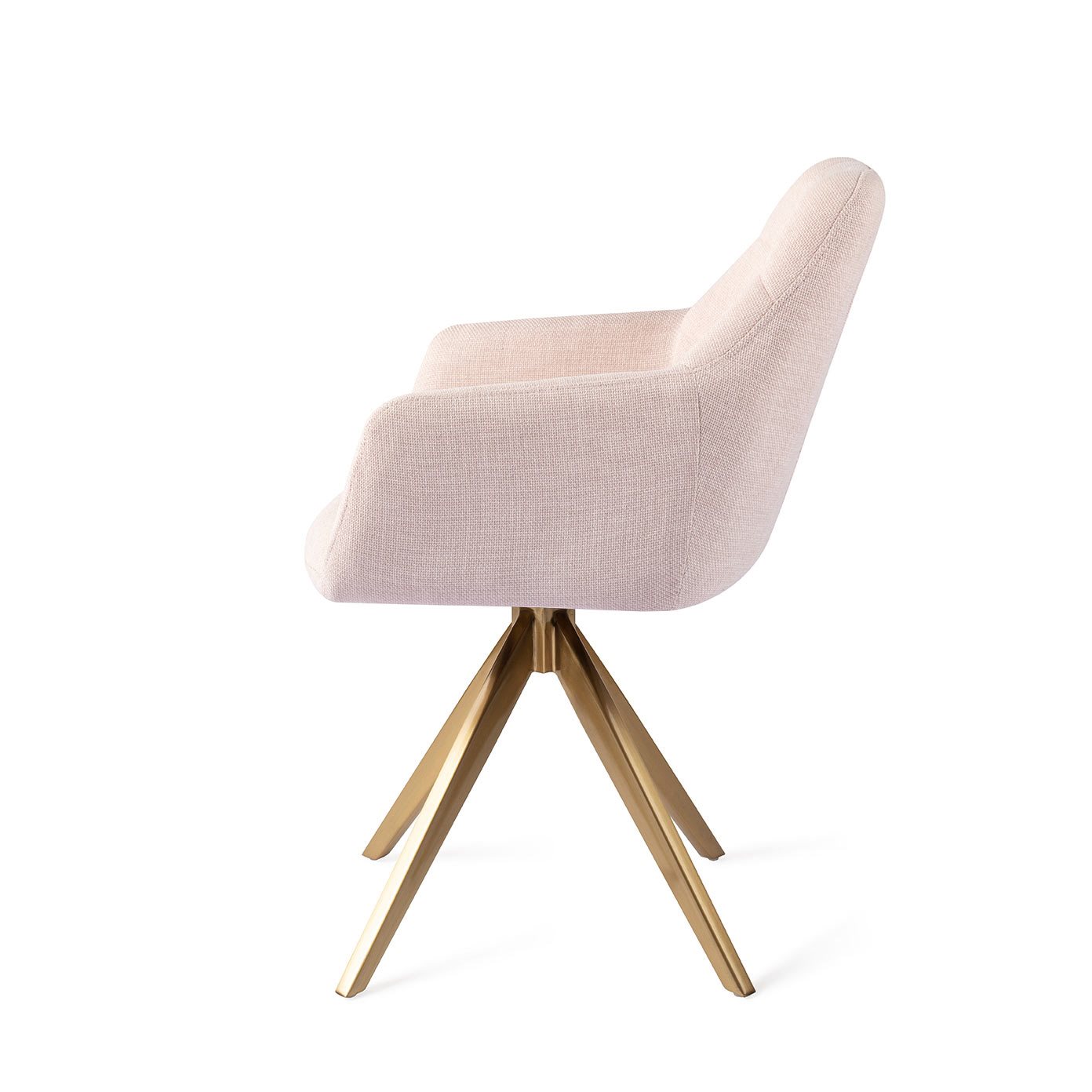Jesper Home Esszimmerstuhl Noto Petal-Pink Turn Gold