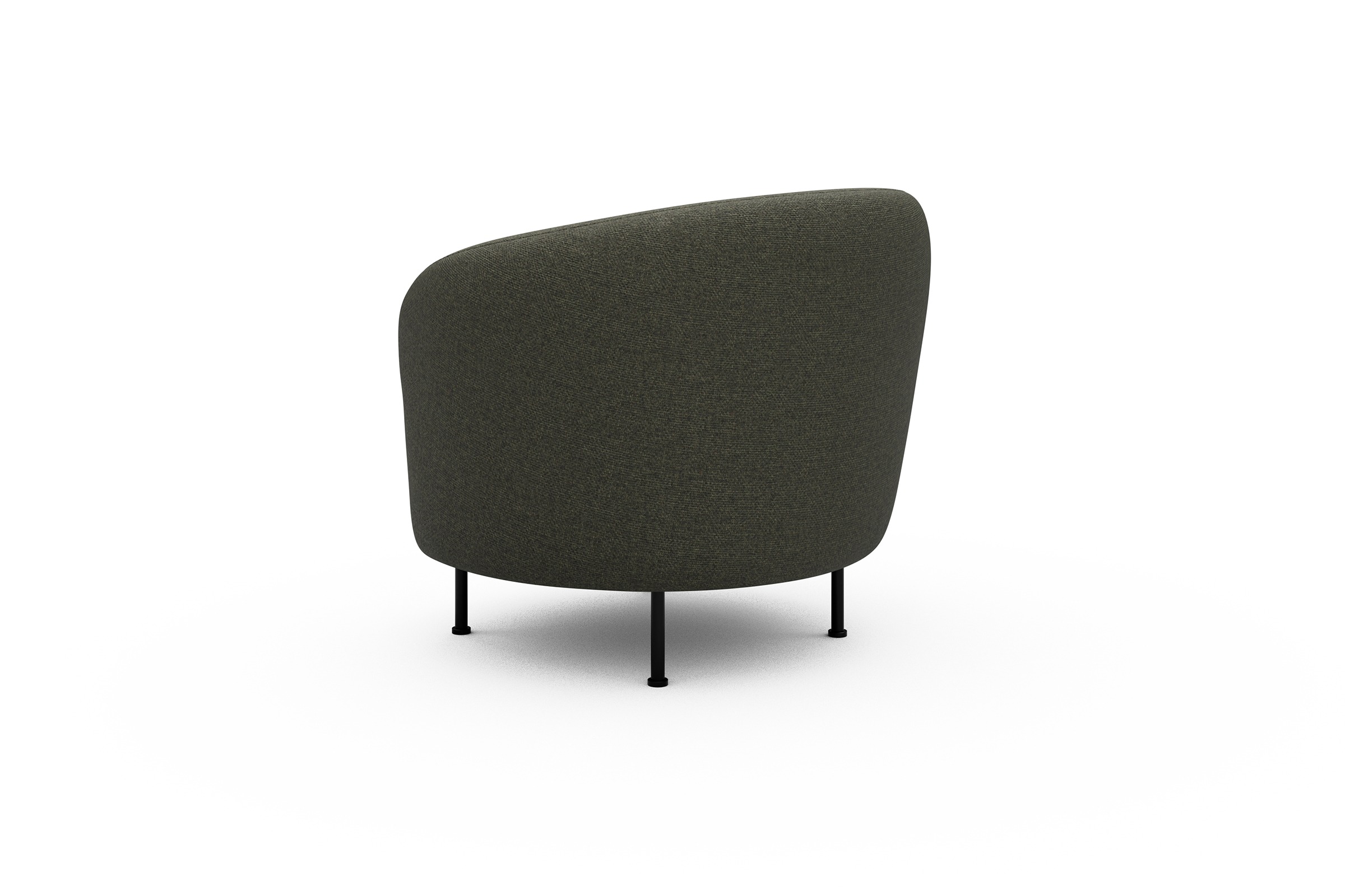 Sessel Ronda Metallbeine Schwarz Sama-Winter-Moss