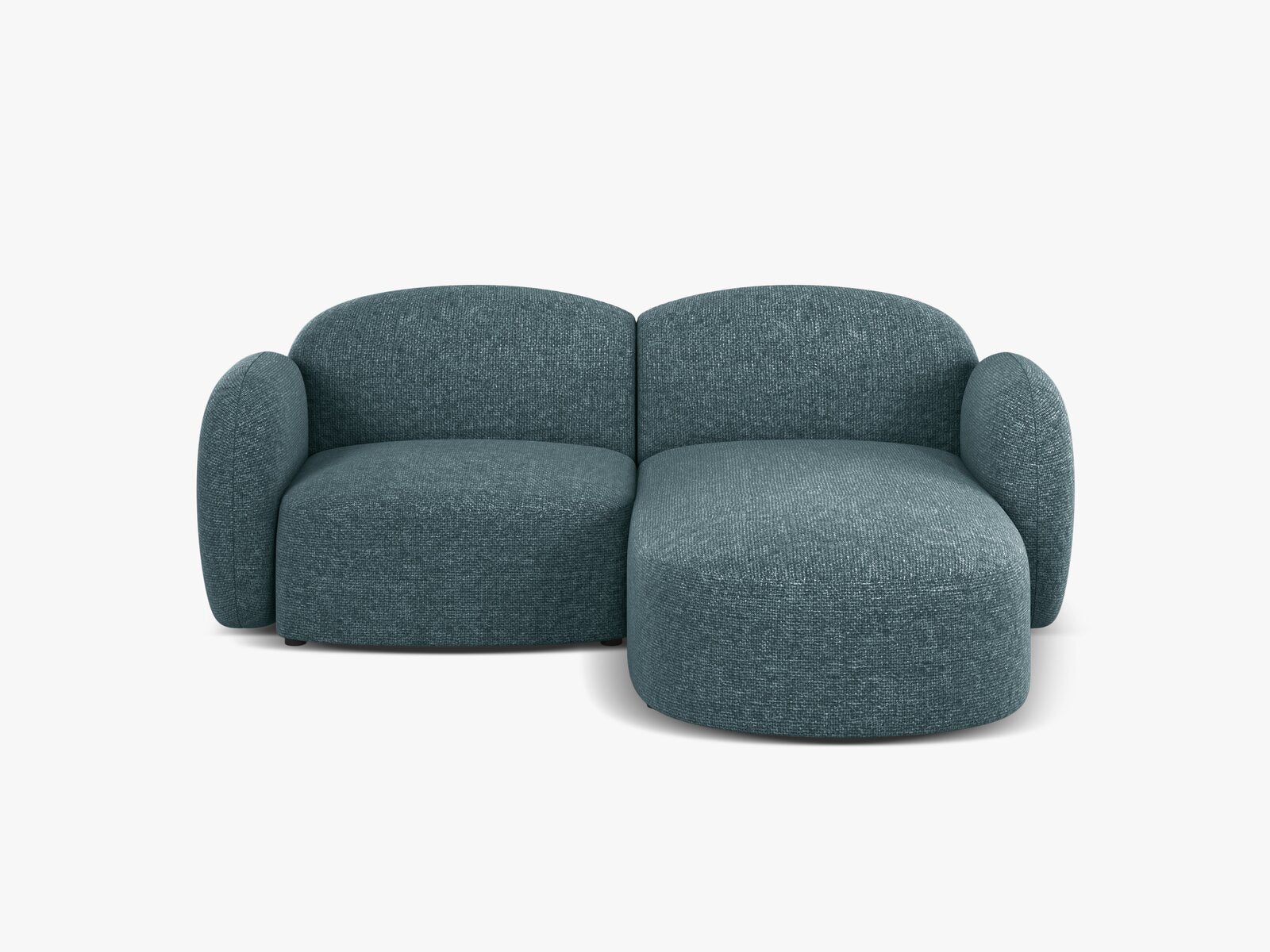 Micadoni Ecksofa Blair 3-Sitzer Rechts Chenille Eden Hellblau