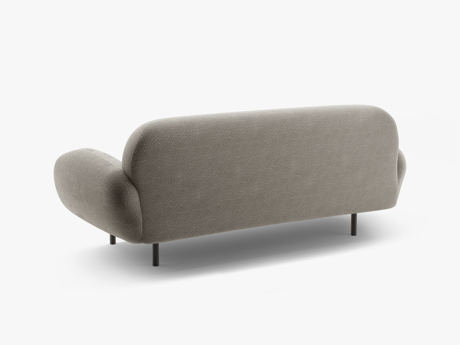 Micadoni Sofa Poppy 2-Sitzer große Version Boucle Baloo Grau
