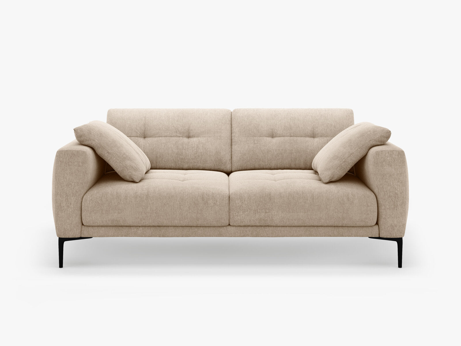 Micadoni Sofa Bemy 3-Sitzer Strukturierter Stoff Sand