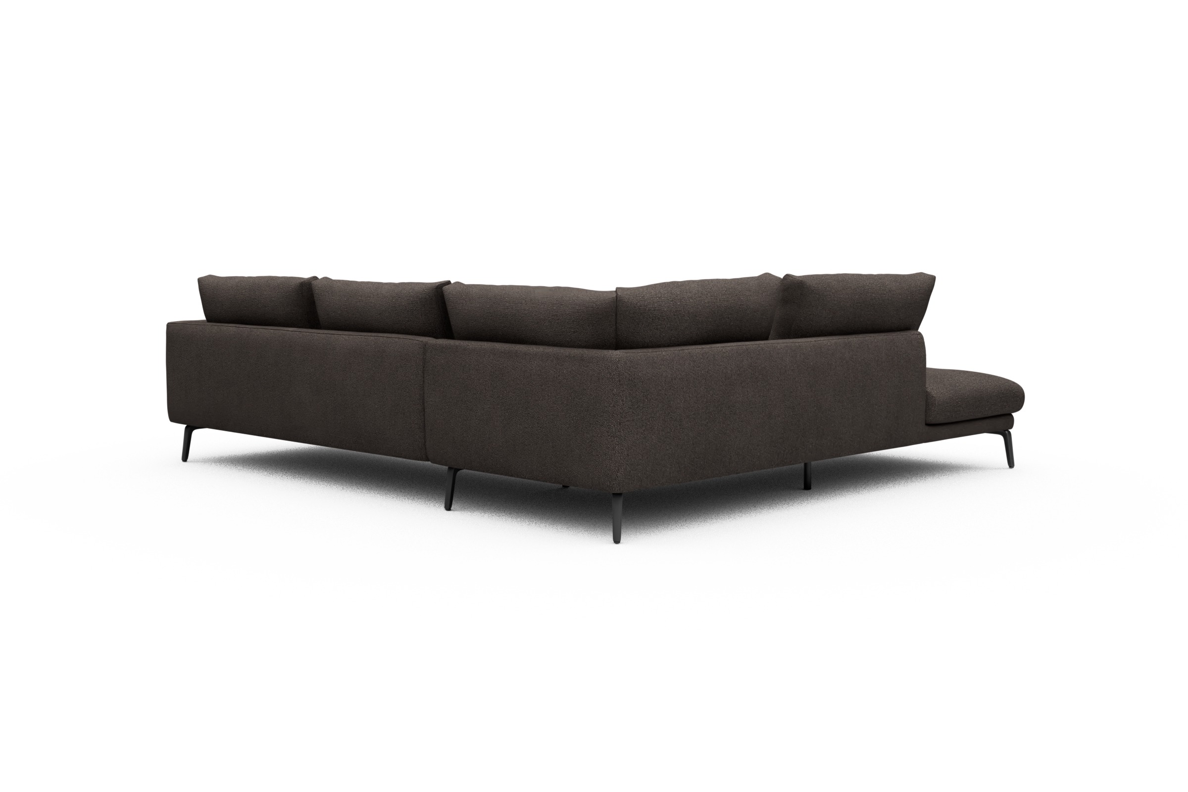 Ecksofa Karl Relax-Ecke links mit 2,5-Sitzer Boucle-Taupe