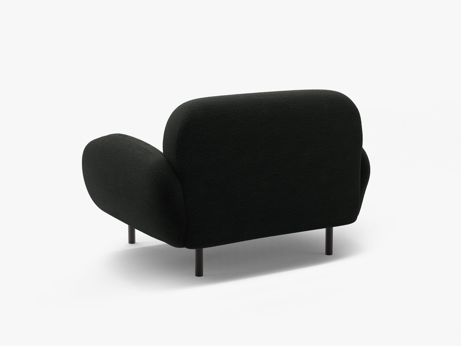 Micadoni Sessel Poppy Boucle Baloo Schwarz