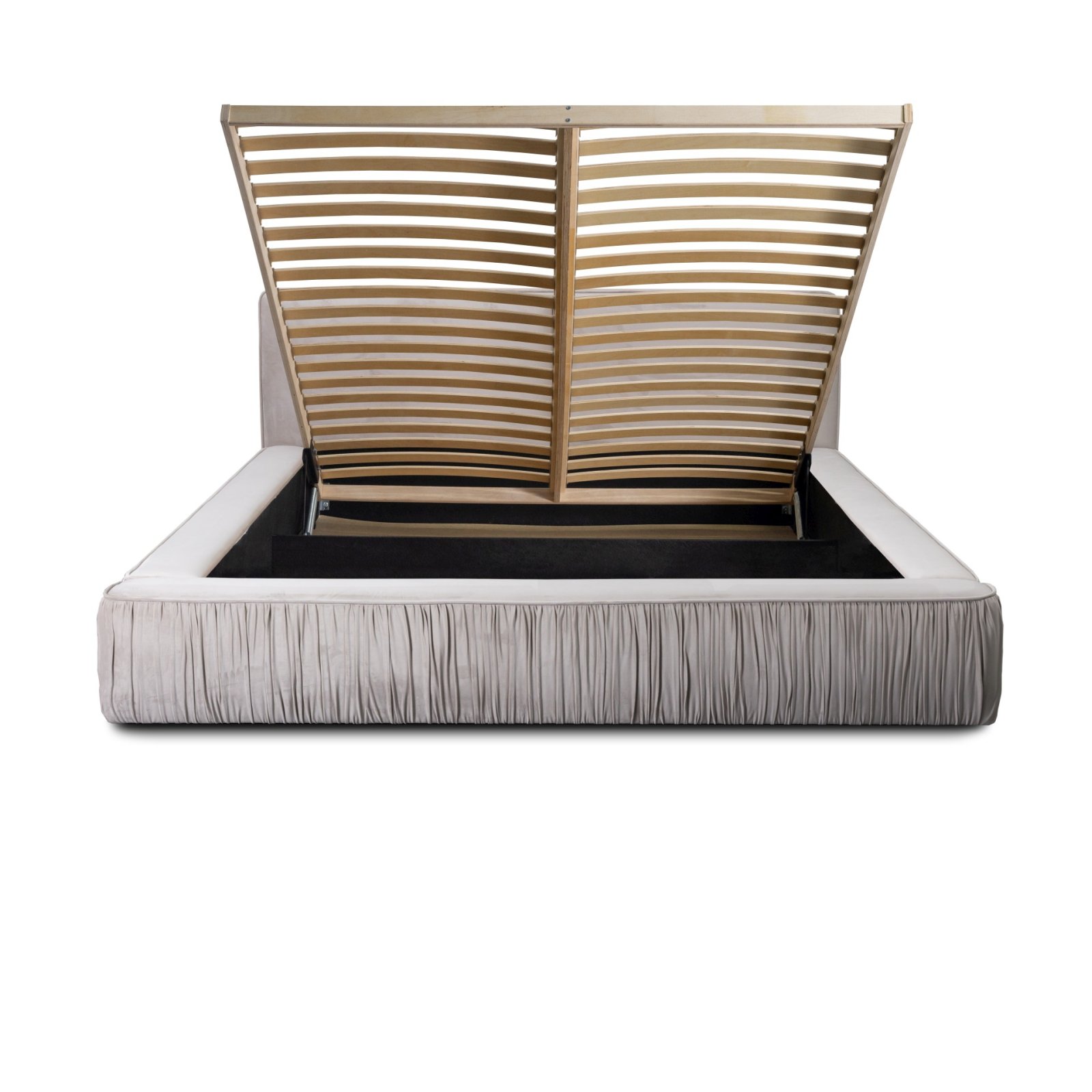 Polsterbett Beyond Samtstoff 140x200 mit Holzrahmen Riviera 21