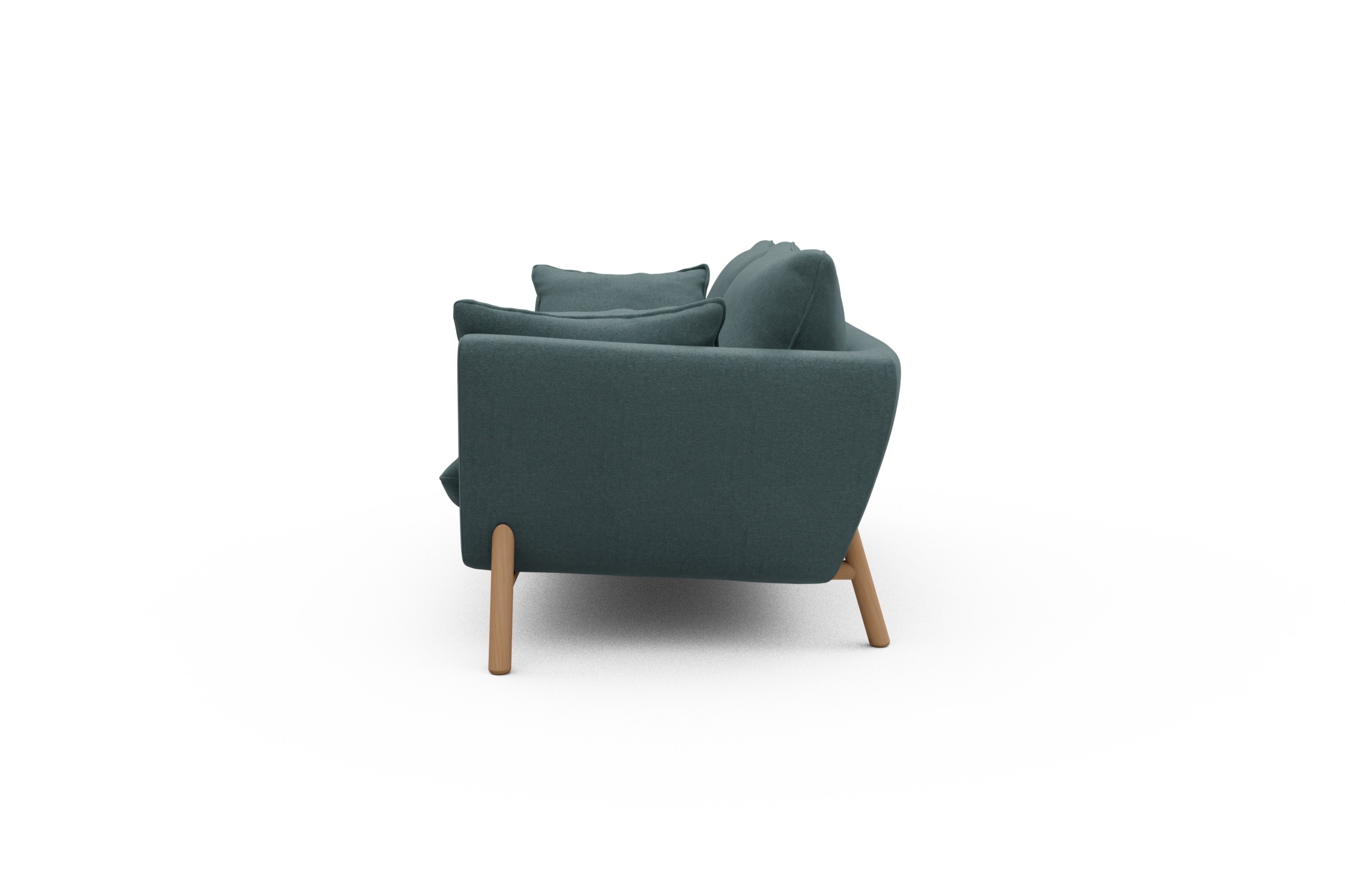 Sofa Emil 2-Sitzer Beinfarbe Eiche Natur Satya-Niagara