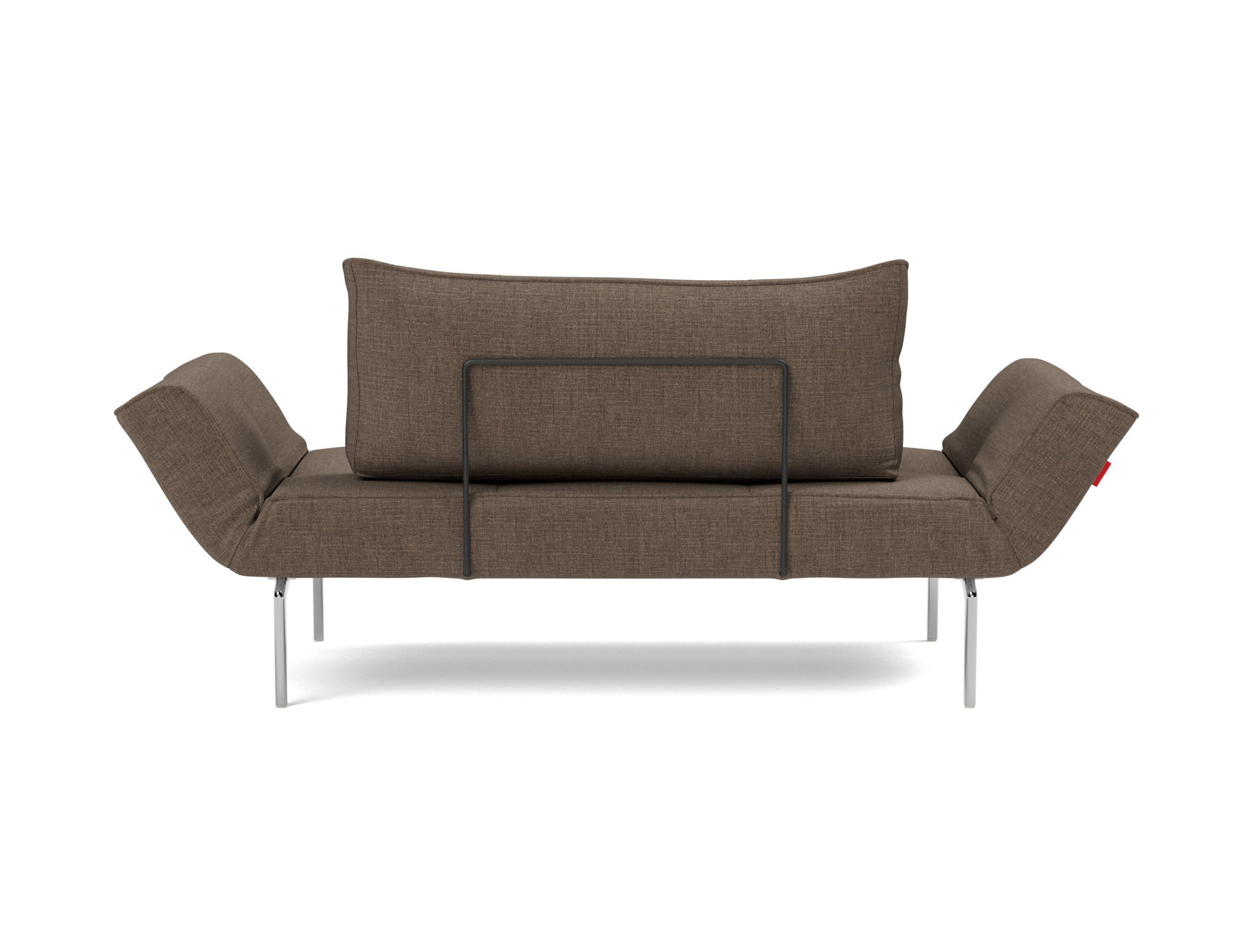 Tagesbett Zeal Chenille Esina 411-Cedar-Brown Beine Straw Aluminium