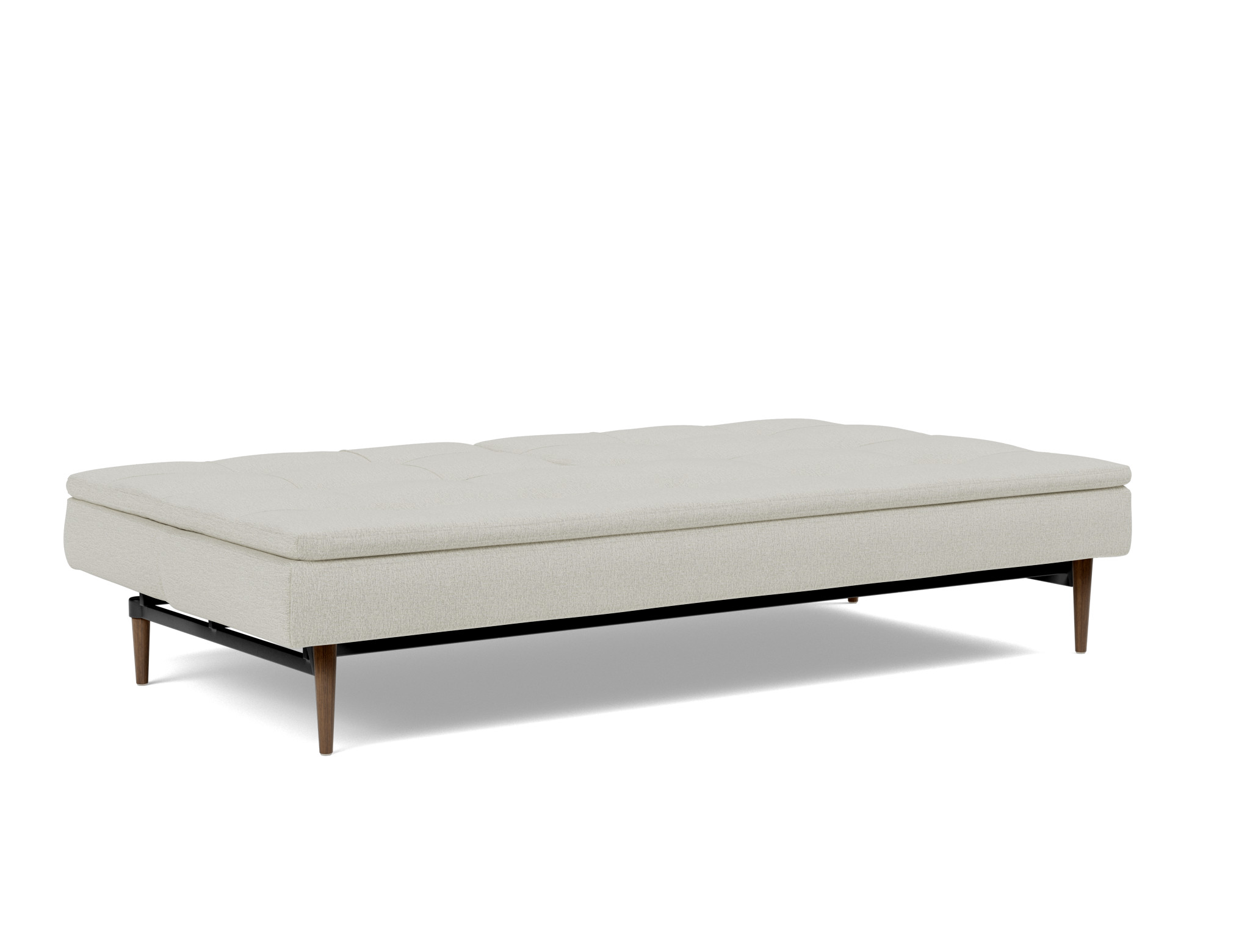 Schlafsofa Dublexo Flachgewebe Mixed Dance 527-Natural Beine Styletto Eiche dunkel