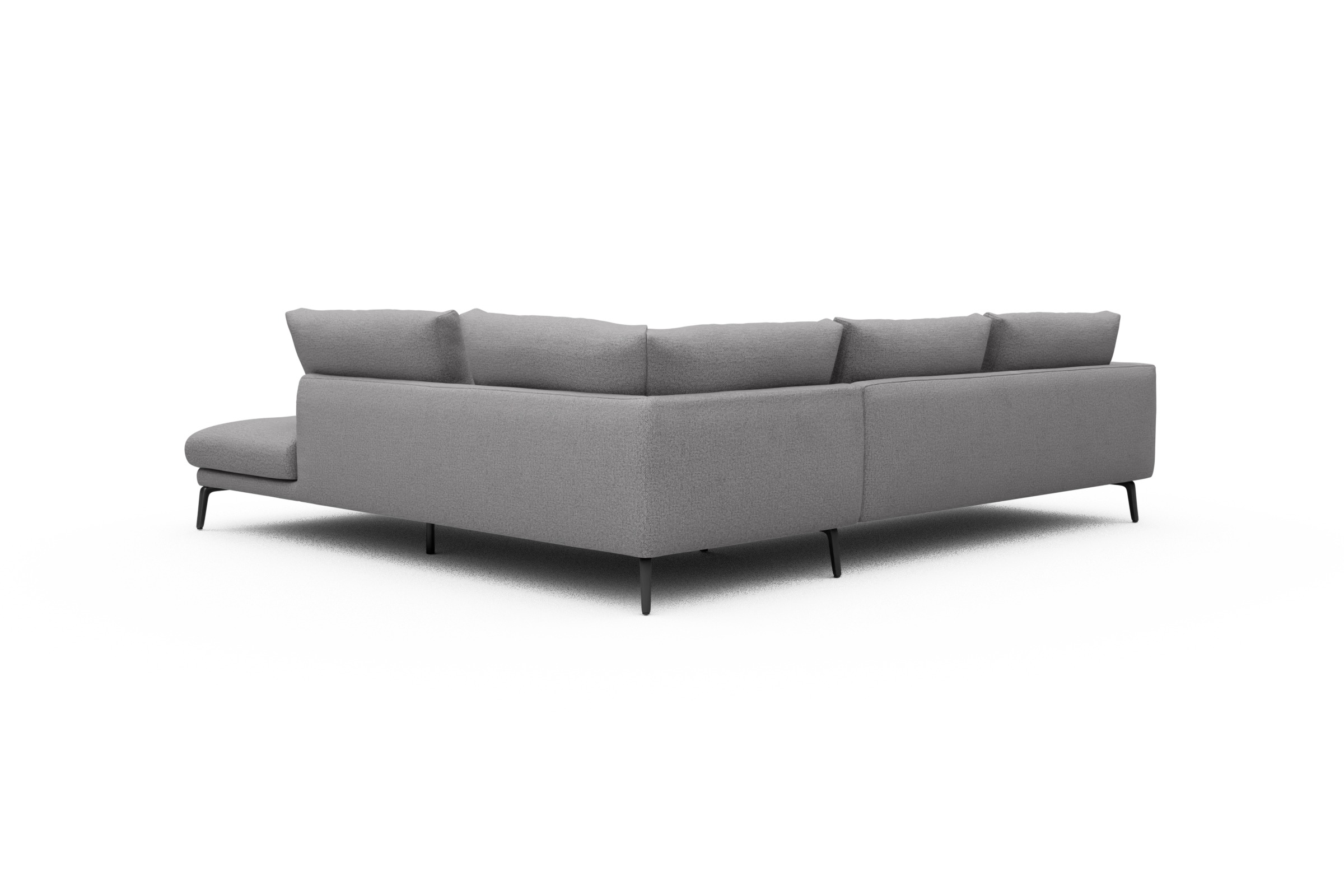 Ecksofa Karl Relax-Ecke rechts mit 2,5-Sitzer Sama-Grey