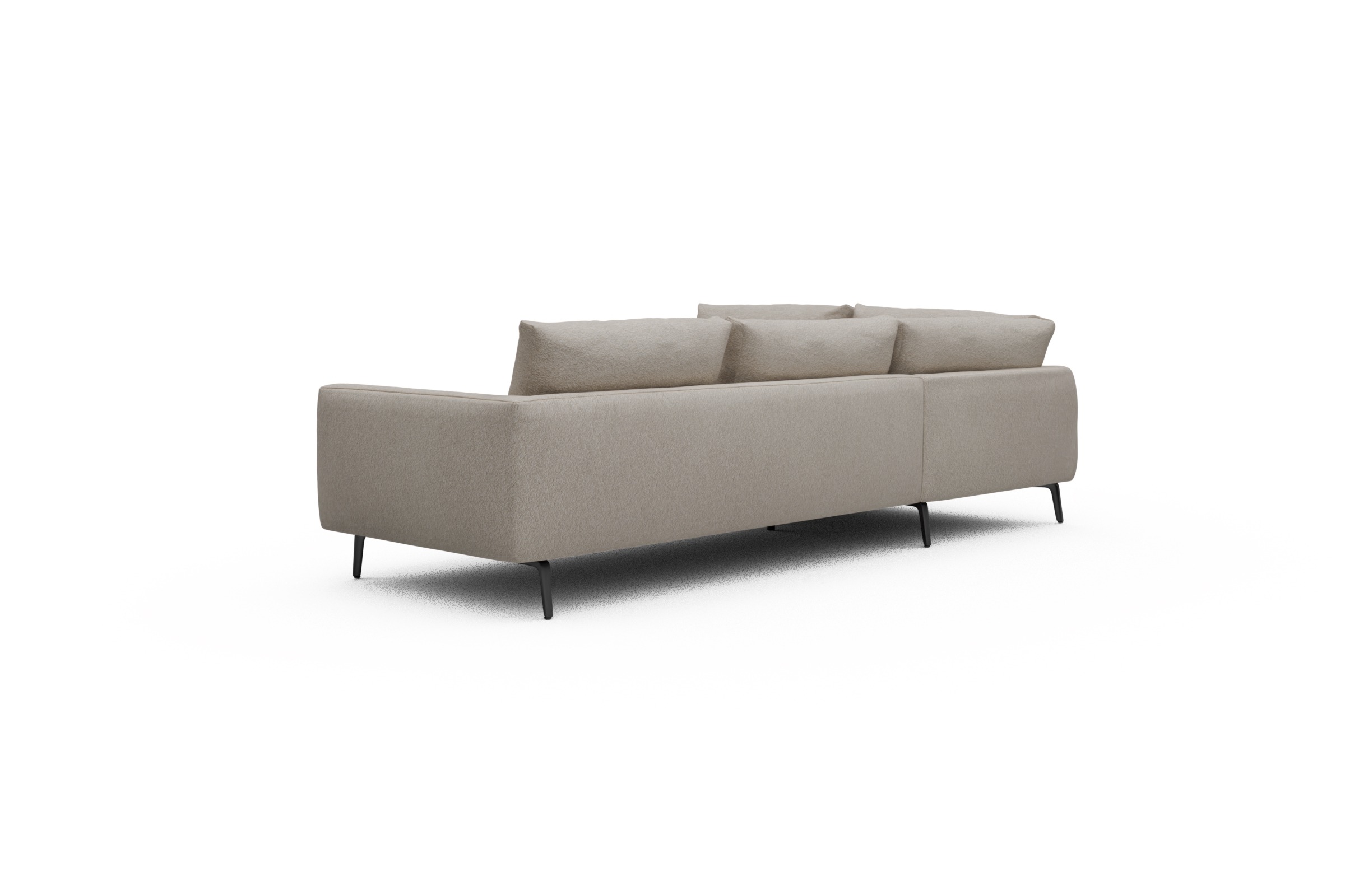 Ecksofa Karl Relax-Ecke links mit 2,5-Sitzer Aivi-Lace-Beige