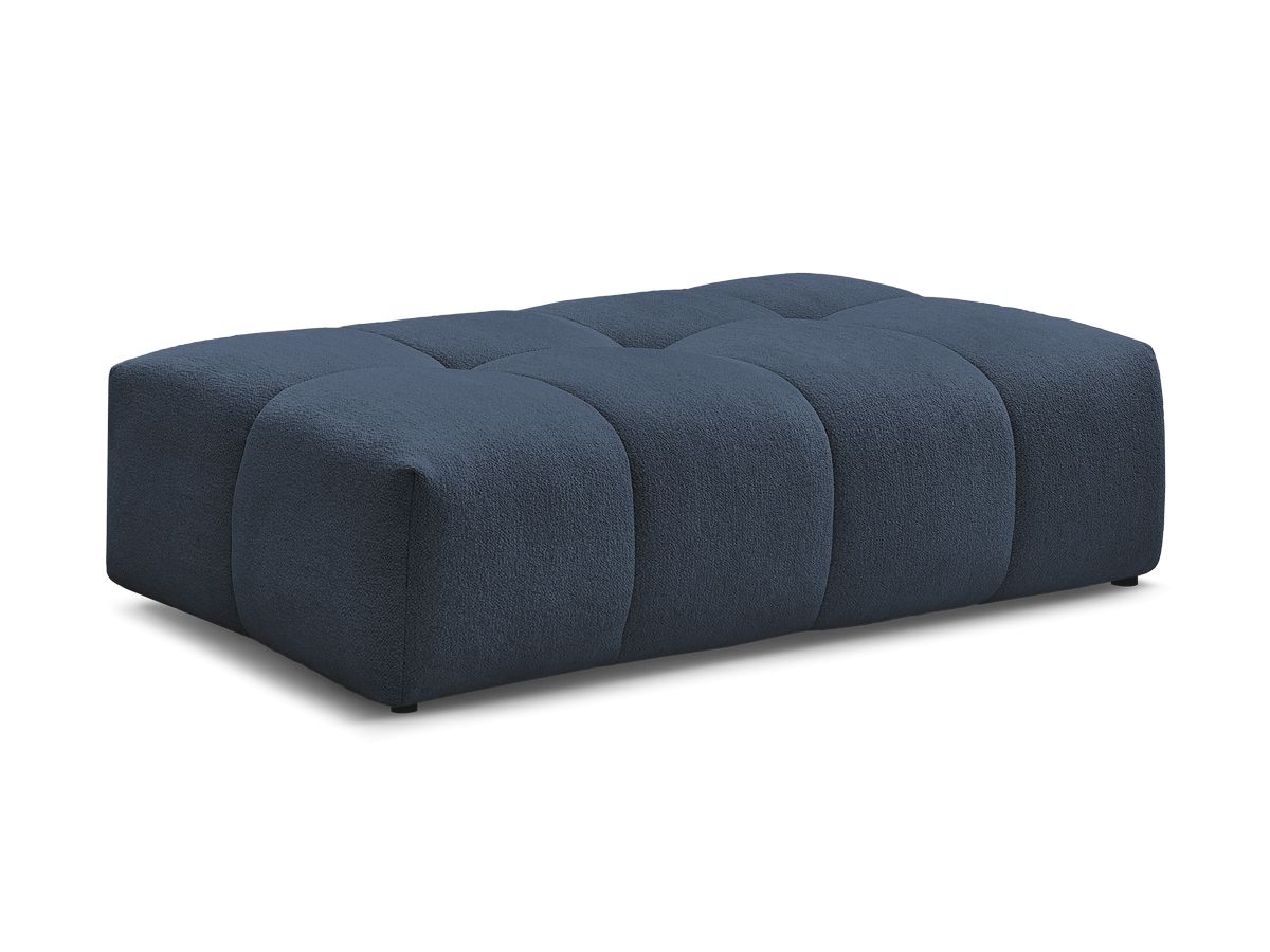 Bobochic Everest Pouf 140 × 70 cm Melange-Stoff Dunkelblau