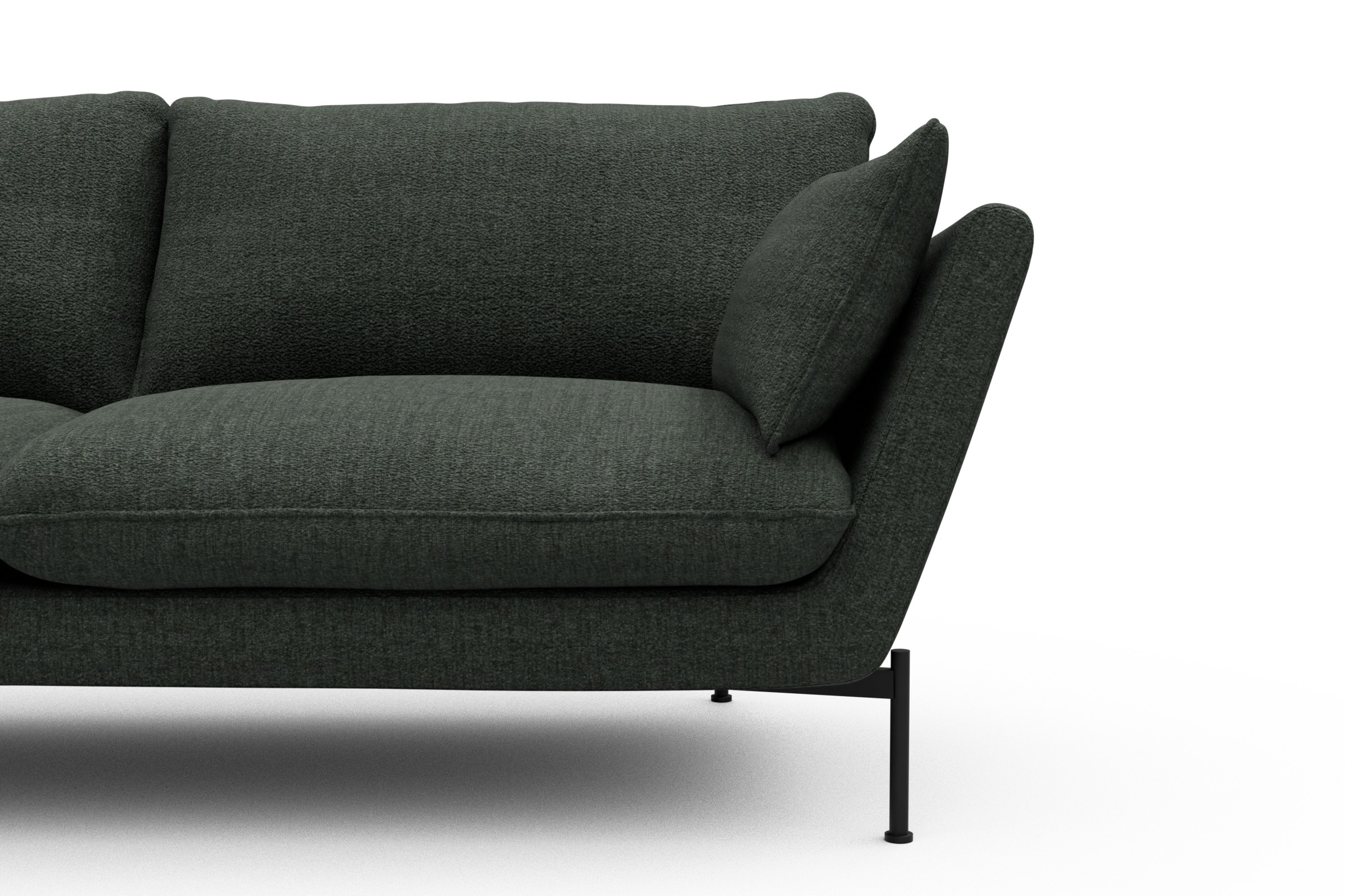Sofa Anton 2-Sitzer Boucle Aivi 818-Pine-Green