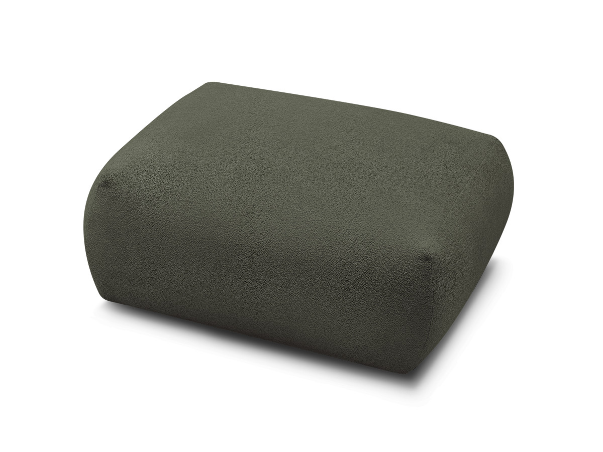 Bobochic Voltaire Pouf 106 × 90 cm Melange-Stoff Grün