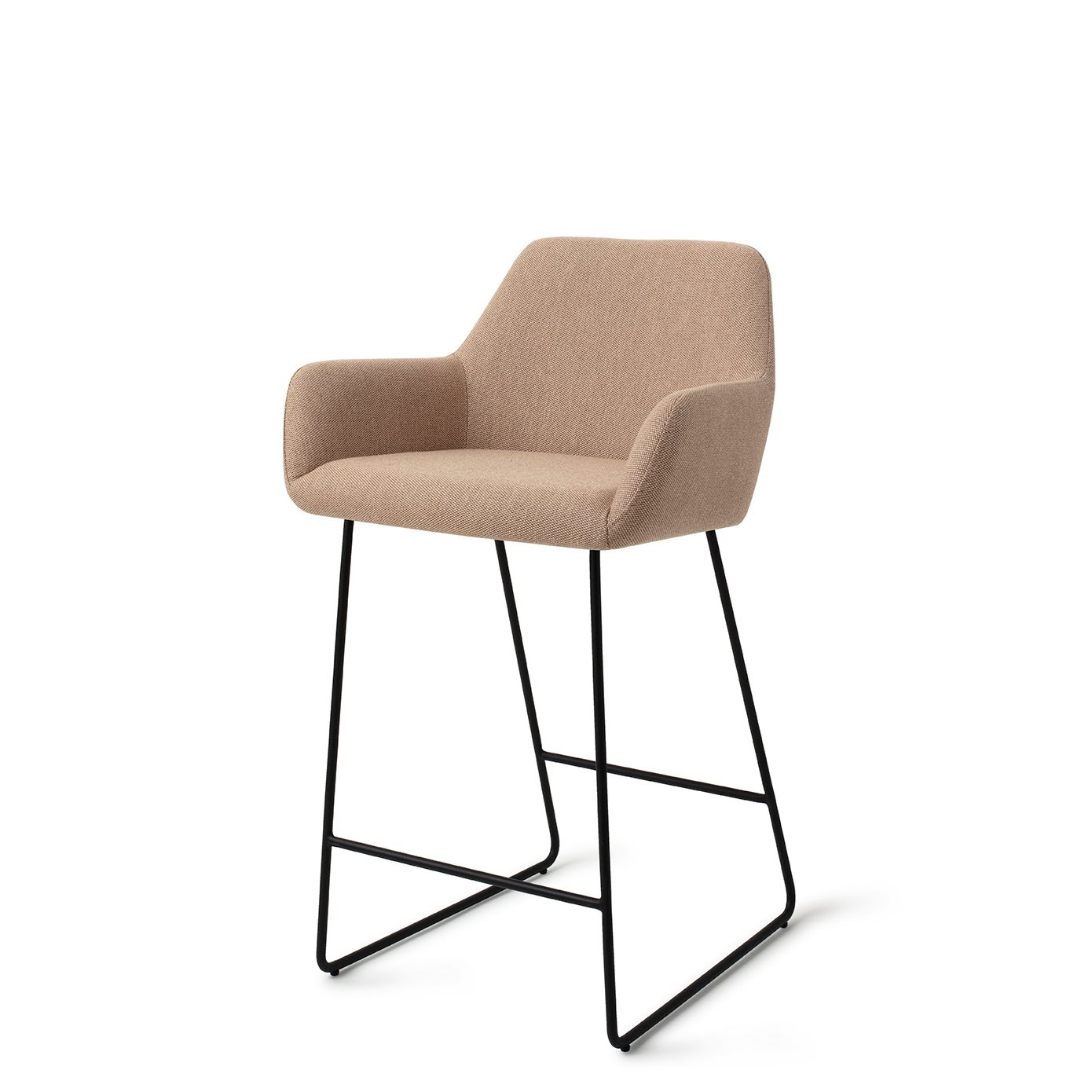 Jesper Home Barhocker Hiroo Whisper-Wheat Slide Schwarz Barhöhe (75cm)