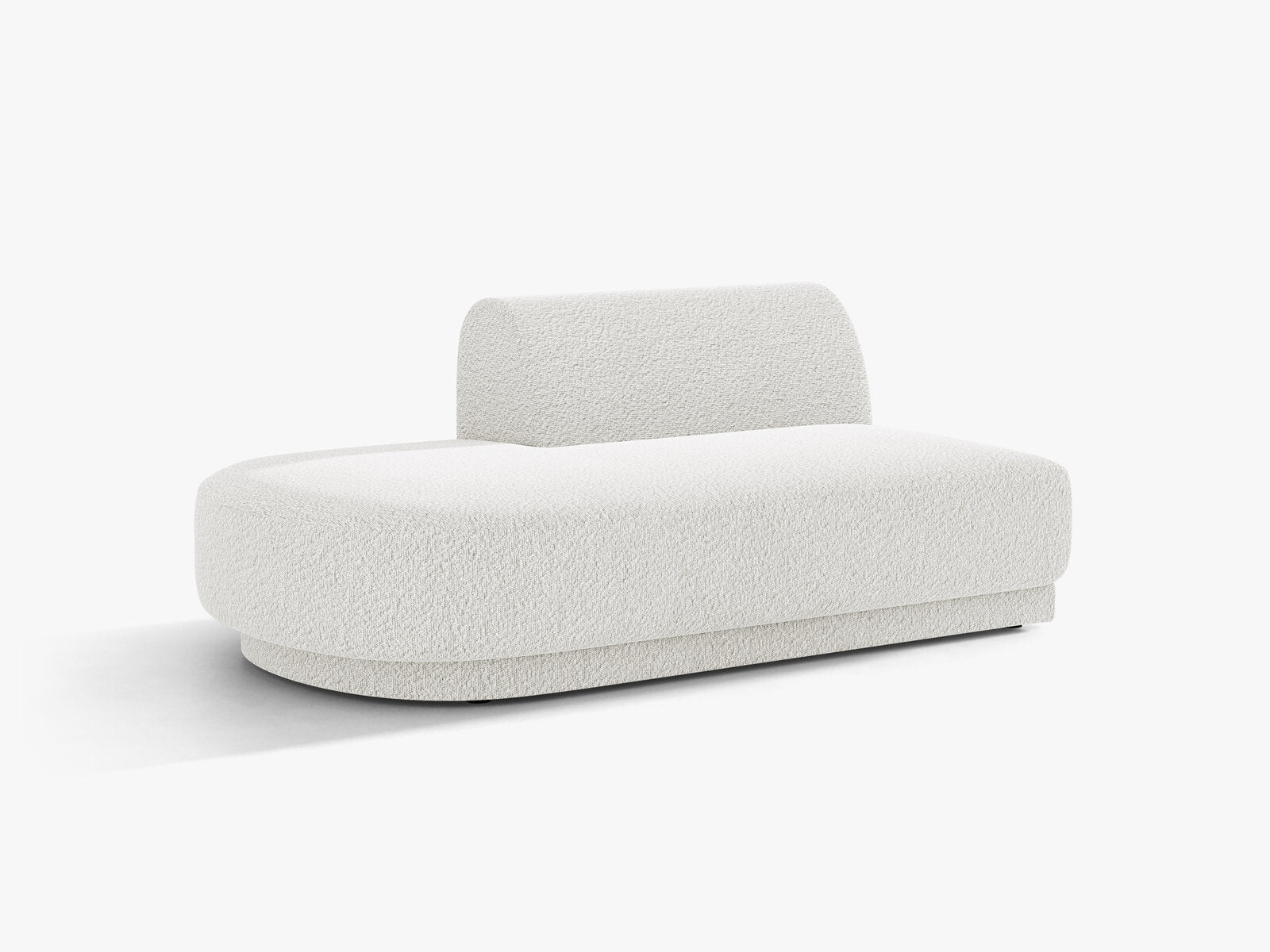 Micadoni 2-Sitzer Sitzmodul offen Miley Links Boucle Baloo Weiß