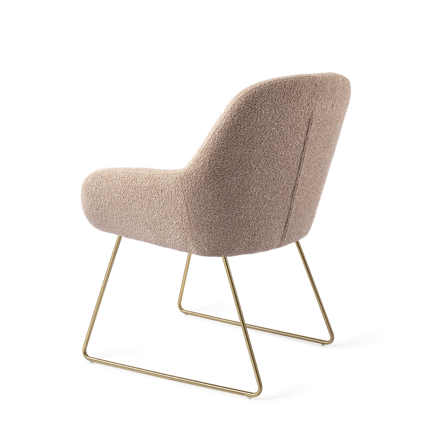 Jesper Home Esszimmerstuhl Kushi Flax Relax Slide Gold