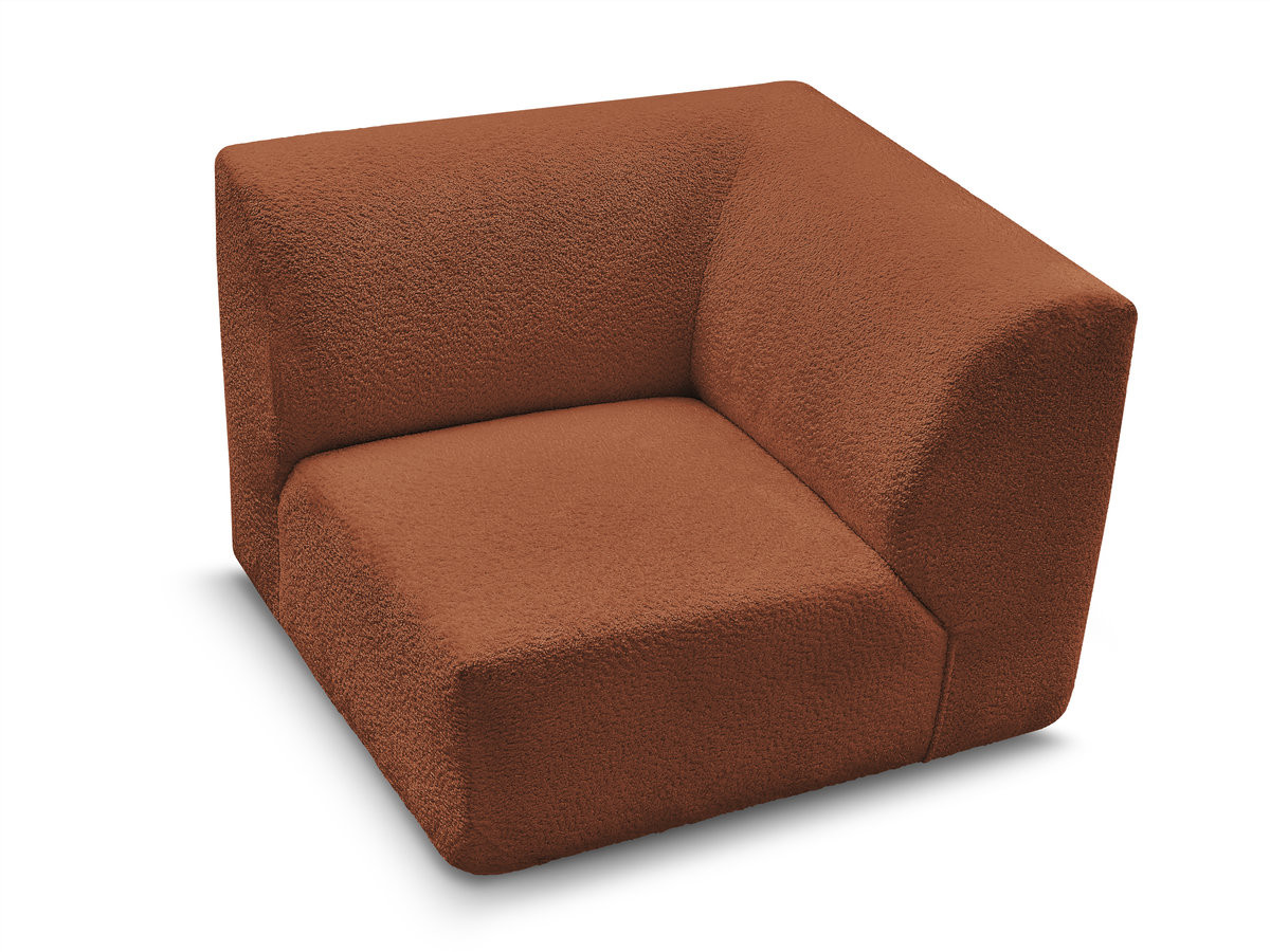 Bobochic Anda Sofa 1-Sitzer Chenille Orange