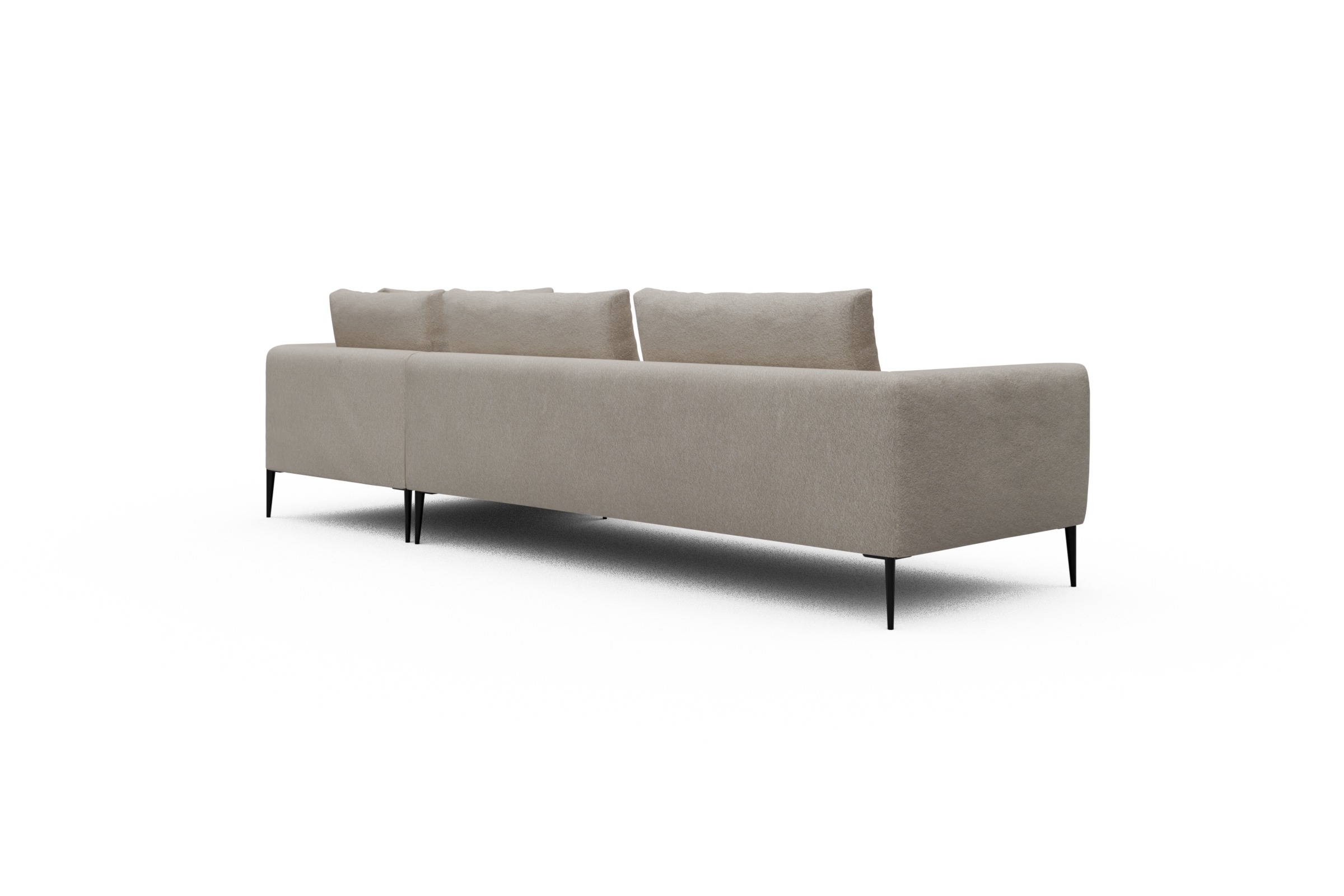 Ecksofa Paul Relax-Ecke links mit 3-Sitzer Aivi-Lace-Beige