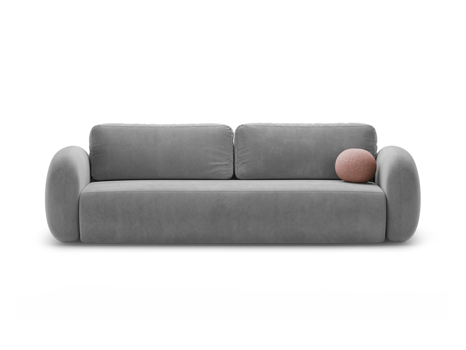Cosmopolitan Design Schlafsofa Tonale 3-Sitzer mit Bettkasten Samt Magic Velvet Taupe