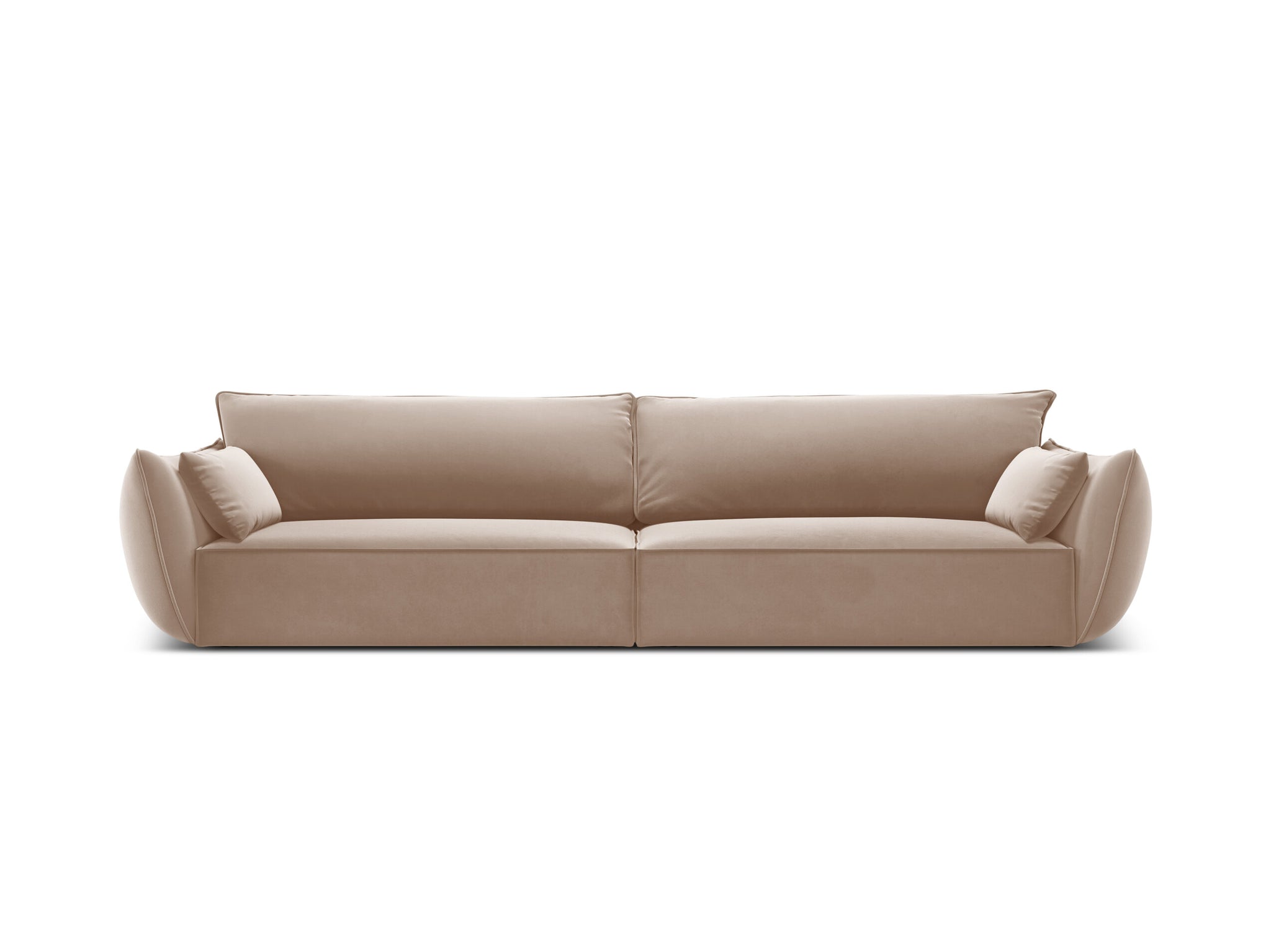 Micadoni 4-Sitzer Sofa Kaelle Samt Beige moebelfaktor