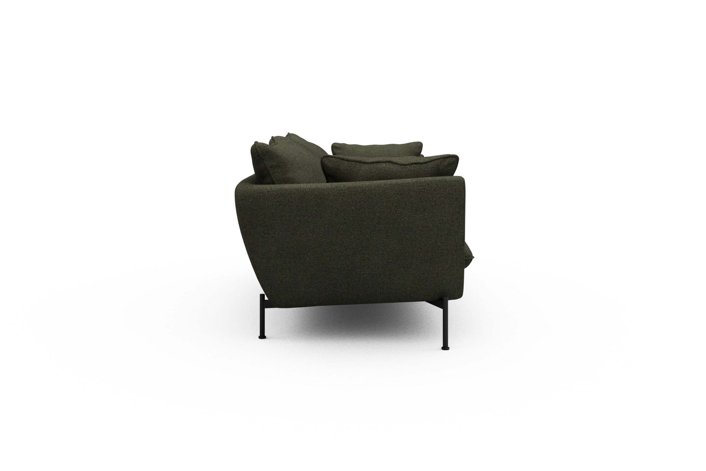 Sofa Anton PREMIUM 2-Sitzer Boucle-Forest-Green