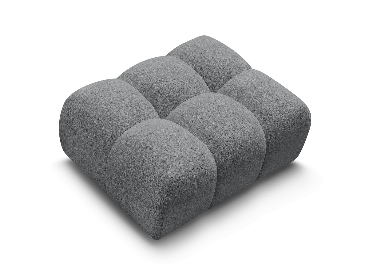 Bobochic Melisse Pouf Melange-Stoff Dunkelgrau