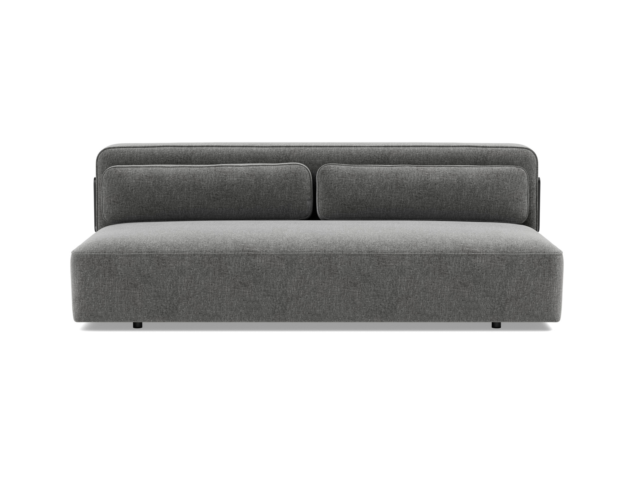 Schlafsofa Yonata Strukturierter Stoff Twist 563-Charcoal
