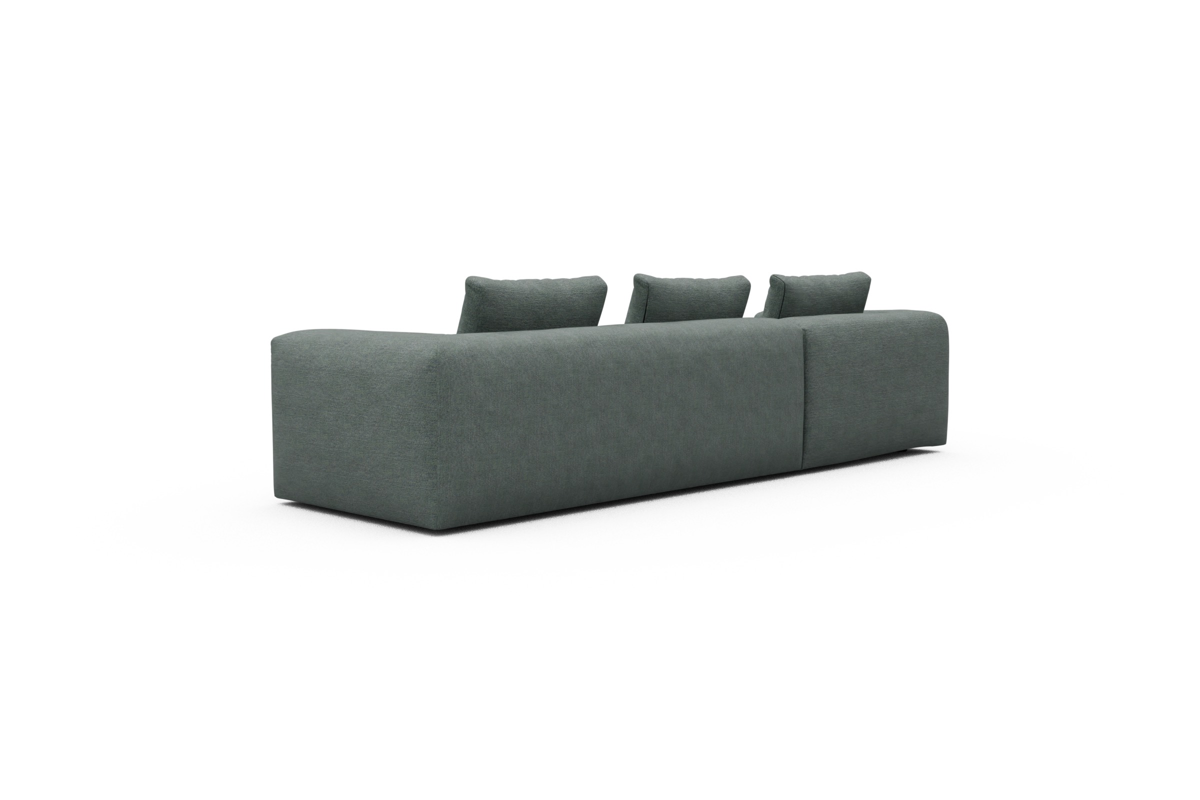 Ecksofa Fred Chaiselongue links mit 2,5-Sitzer Carreno-Ice-Blue