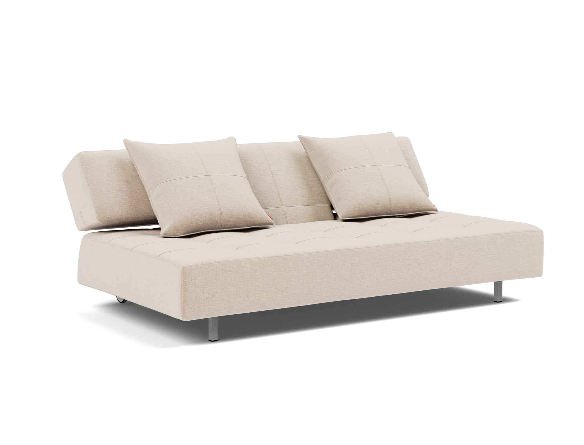 Schlafsofa Long Horn D.E.L. Chenille Esina 410-Almond-Beige