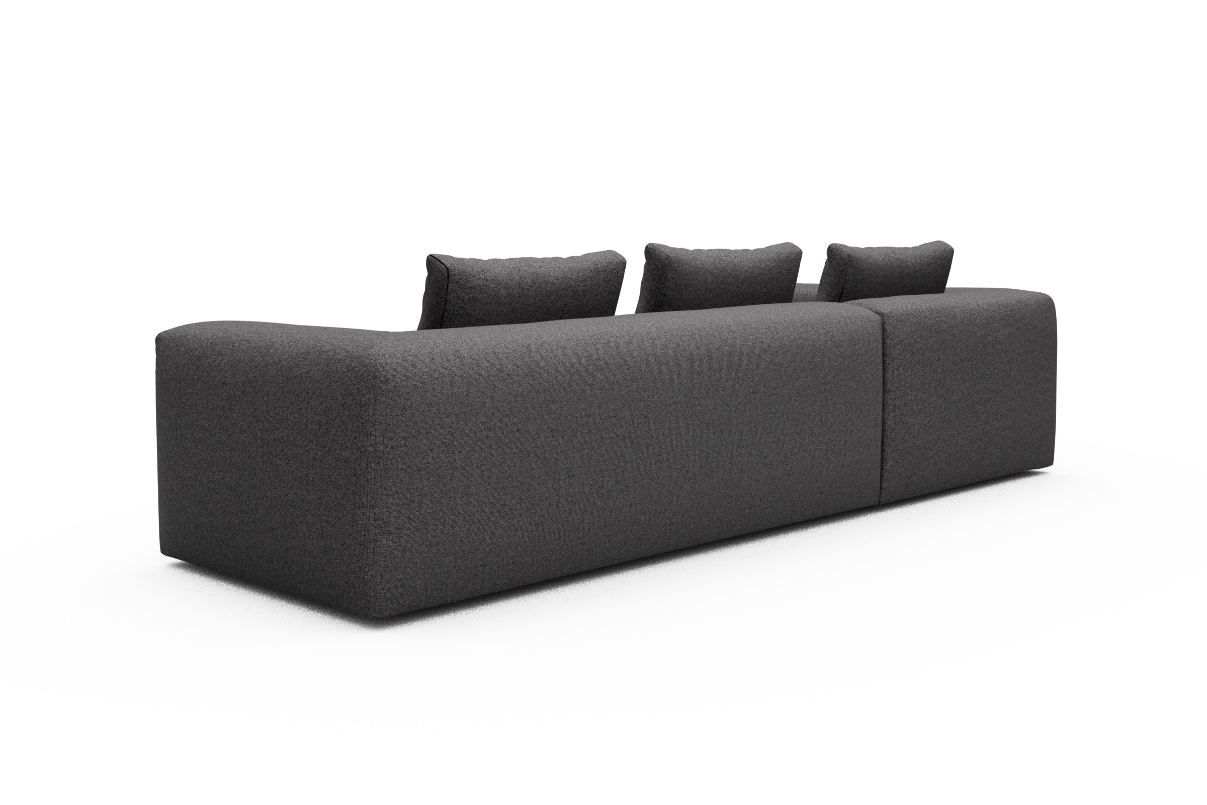 Ecksofa Fred Relax-Ecke links mit 2,5-Sitzer Sama-Antracite