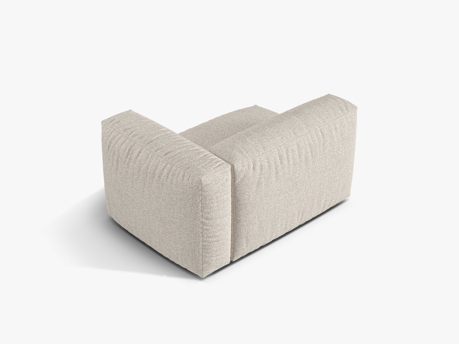 Micadoni Eckmodul Martina 1-Sitzer Rechts Boucle Monet Beige