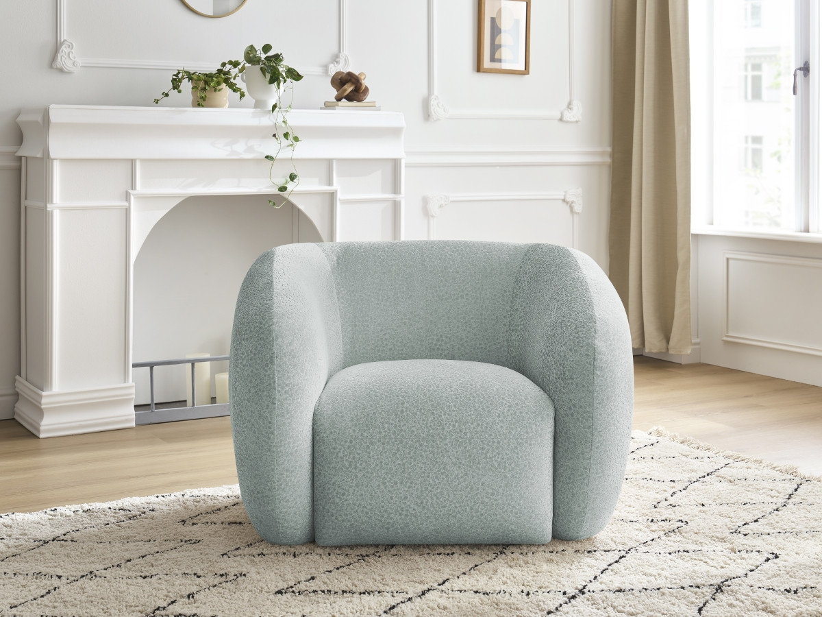 Bobochic Celine Sessel Strukturstoff Hellblau