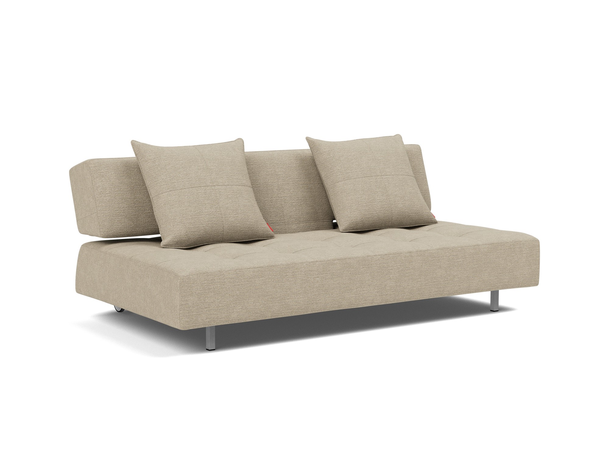 Schlafsofa Long Horn D.E.L. Strukturierter Stoff Taura 356-Sand