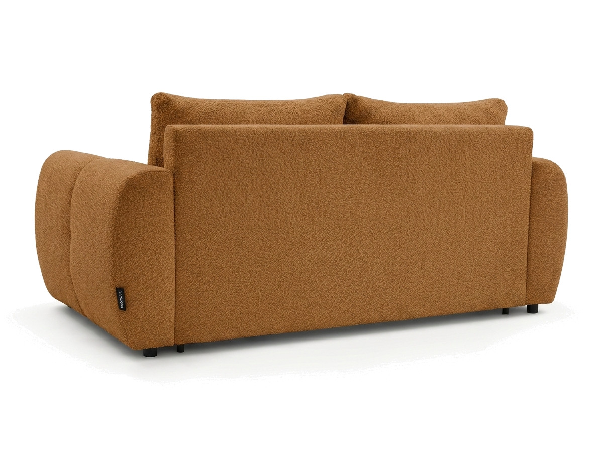 Bobochic Fuji Schlafsofa 3-Sitzer Bouclé-Stoff Gelb