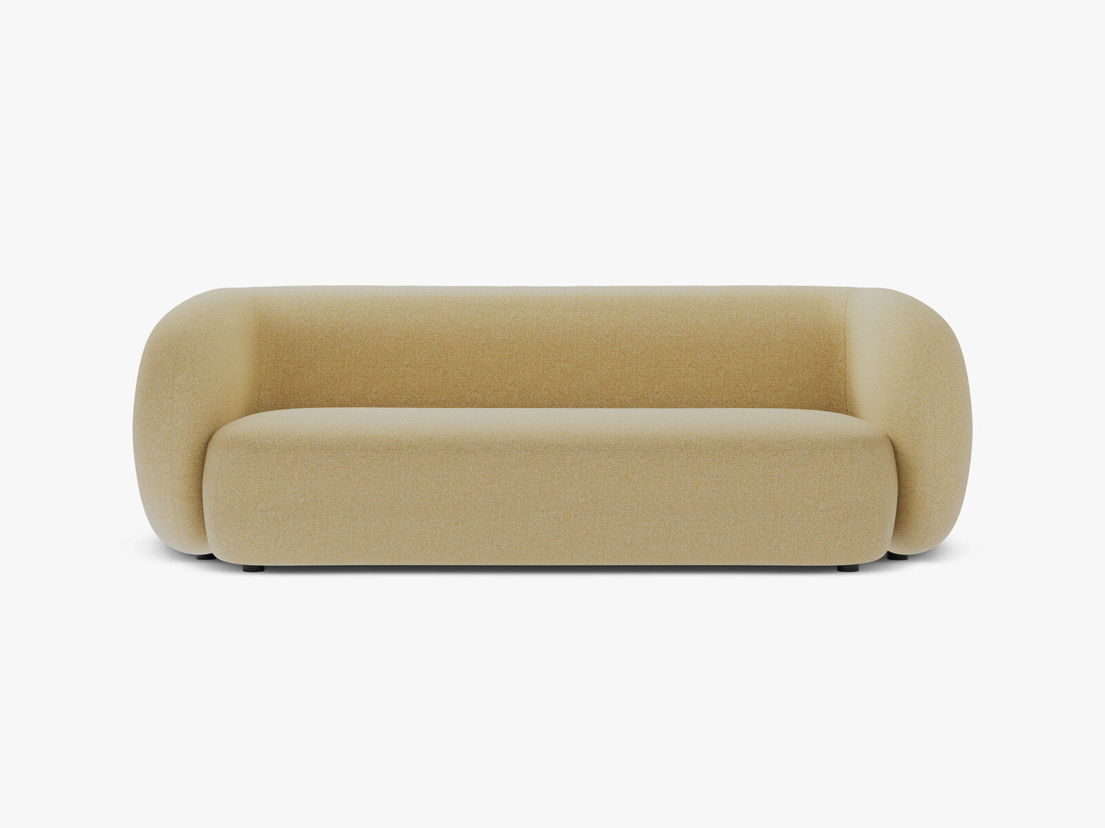 Micadoni Sofa Kate 3-Sitzer Strukturierter Stoff Sonnenblumen Melange
