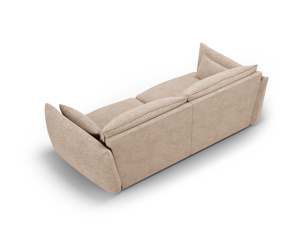 Cosmopolitan Design Sofa Matera 3-Sitzer Chenille Eden Dunkelbeige